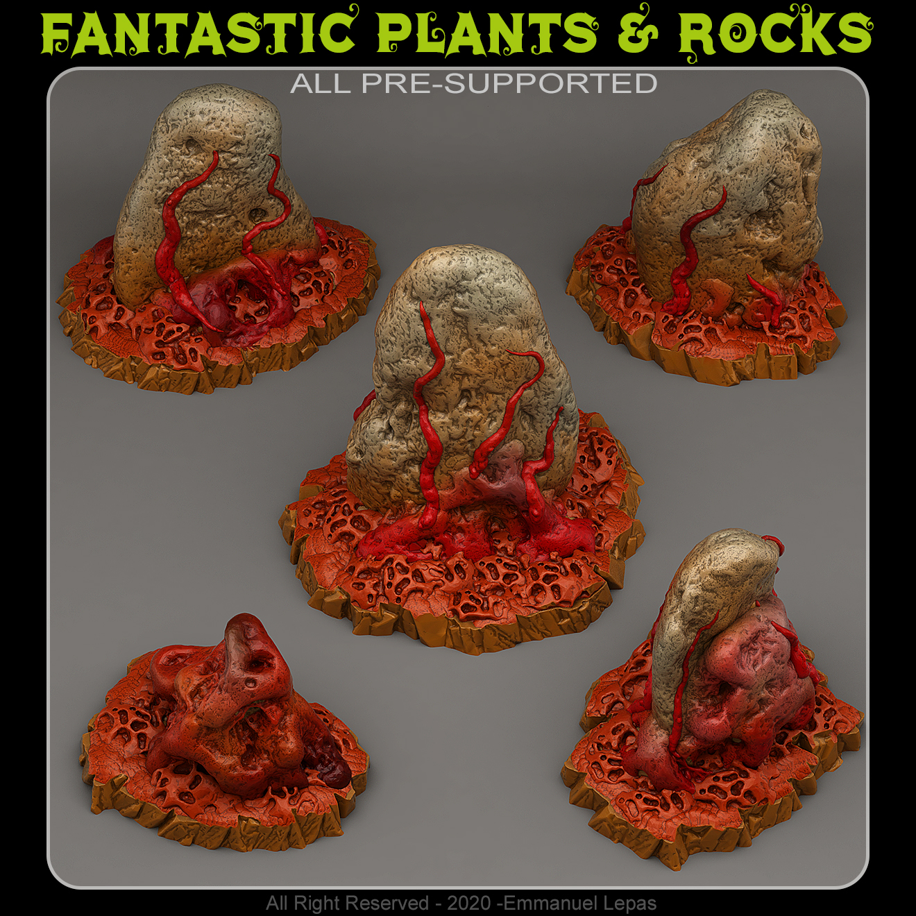 WAR OF THE WORLDS STONES by Fantastic-Plants-And-Rocks - emmanuel, fantastic, kickstarter, lepas, plants, rocks, supported