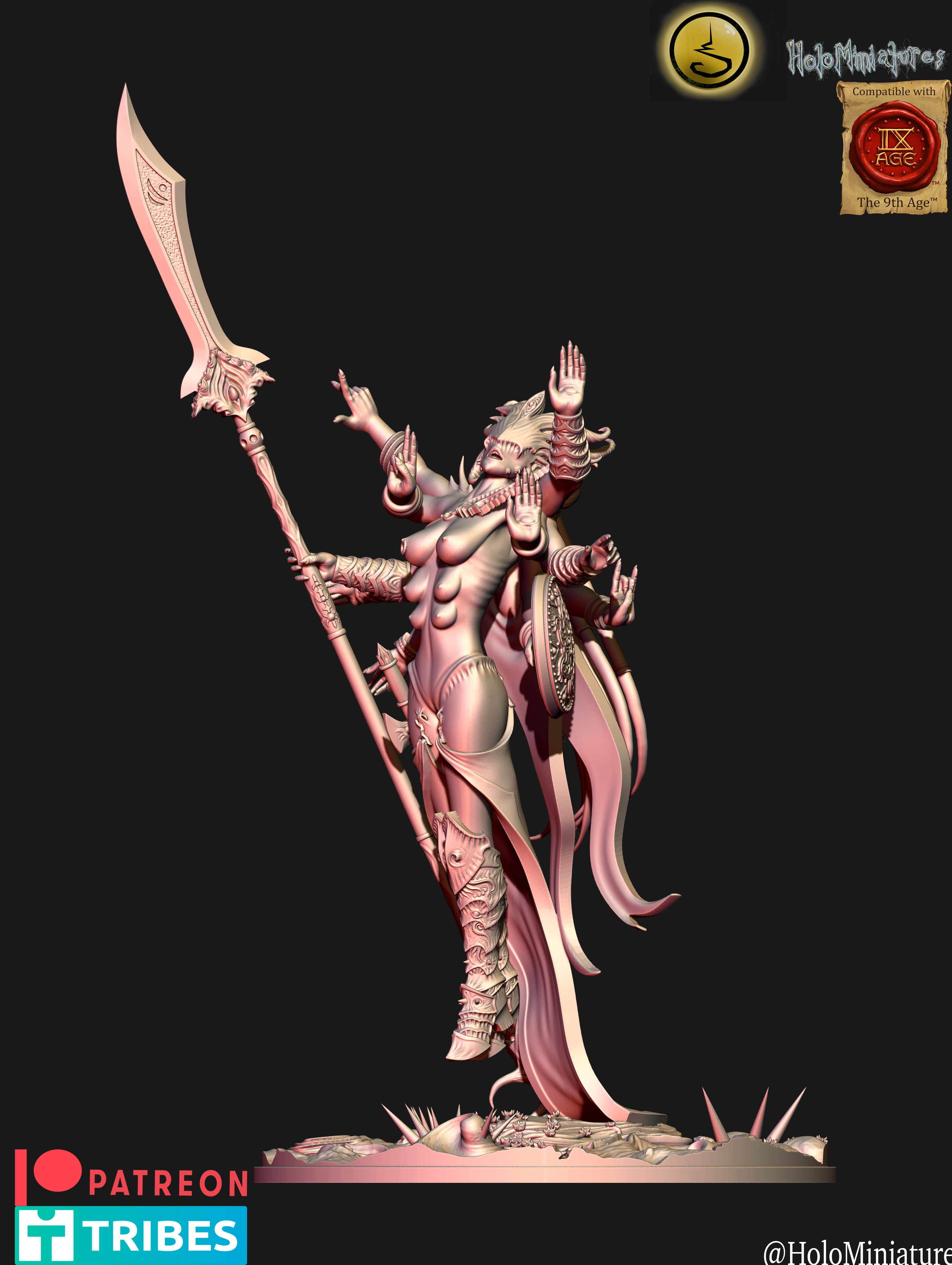 Daemons of Lust Greater Daemon by HoloMiniatures - Image 5