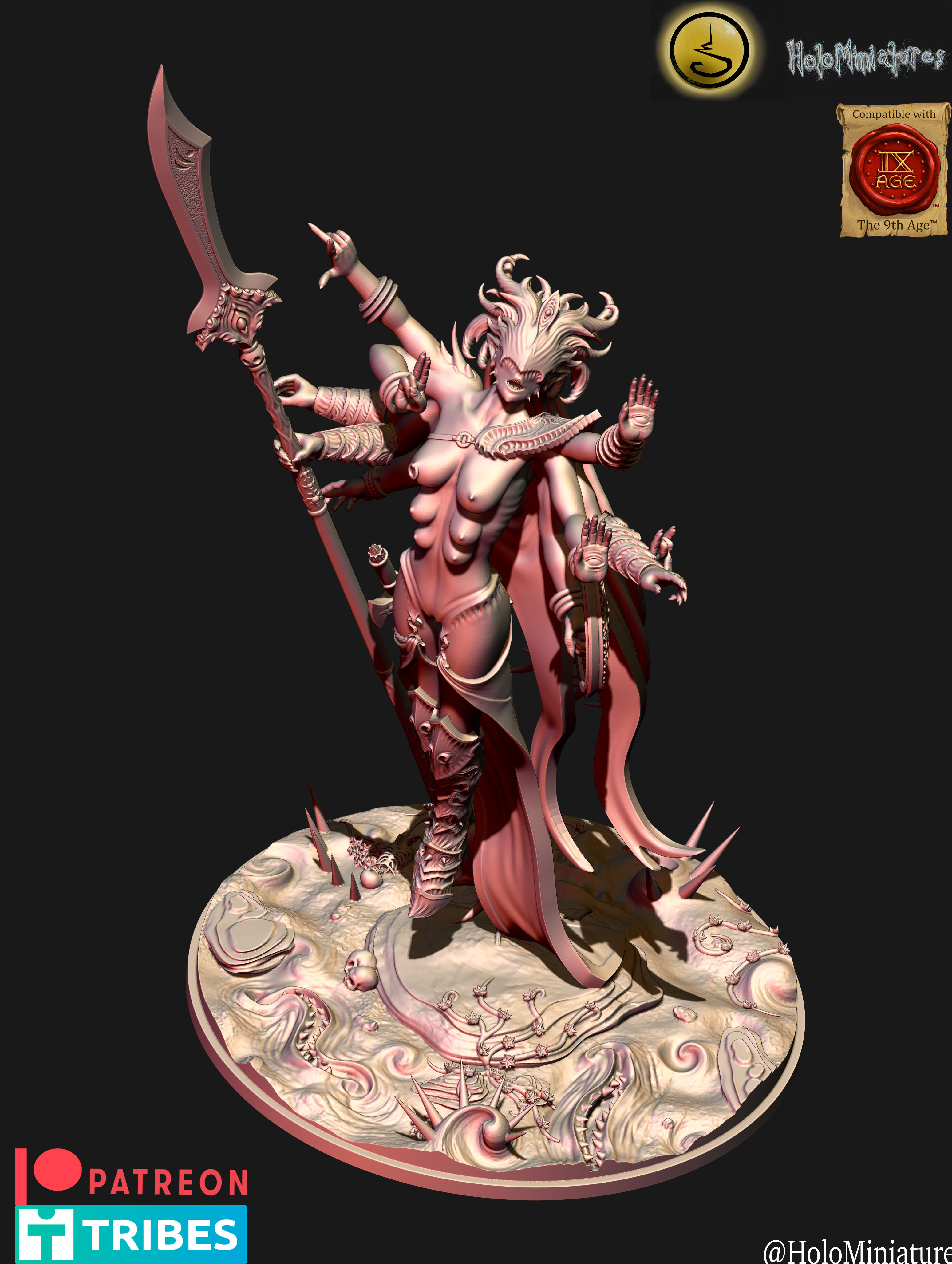 Daemons of Lust Greater Daemon by HoloMiniatures - Image 2