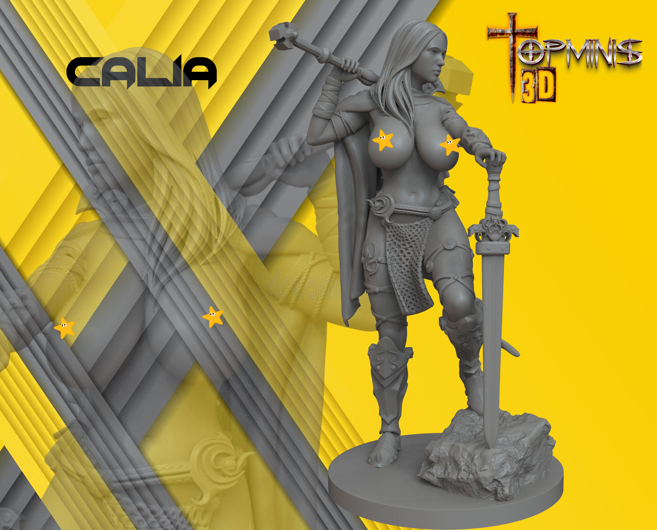 GUERRERAS T 4, NUDE WARRIORS by TOPMINIS3D - Image 3