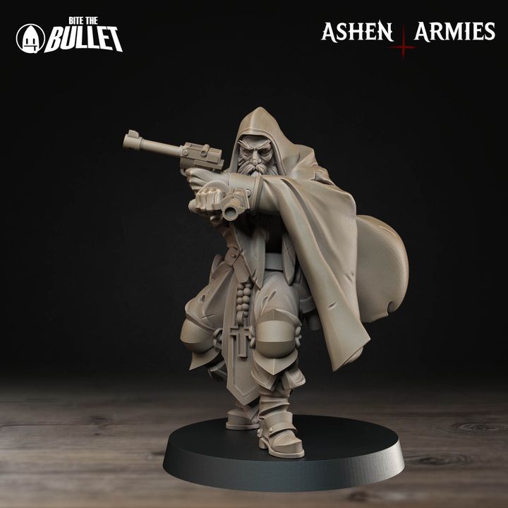 Sanctified Legion - Sniper Priest (Pistols) by Bite the Bullet, is a proxy for Sniper Priest, in The Principality of New Antioch.