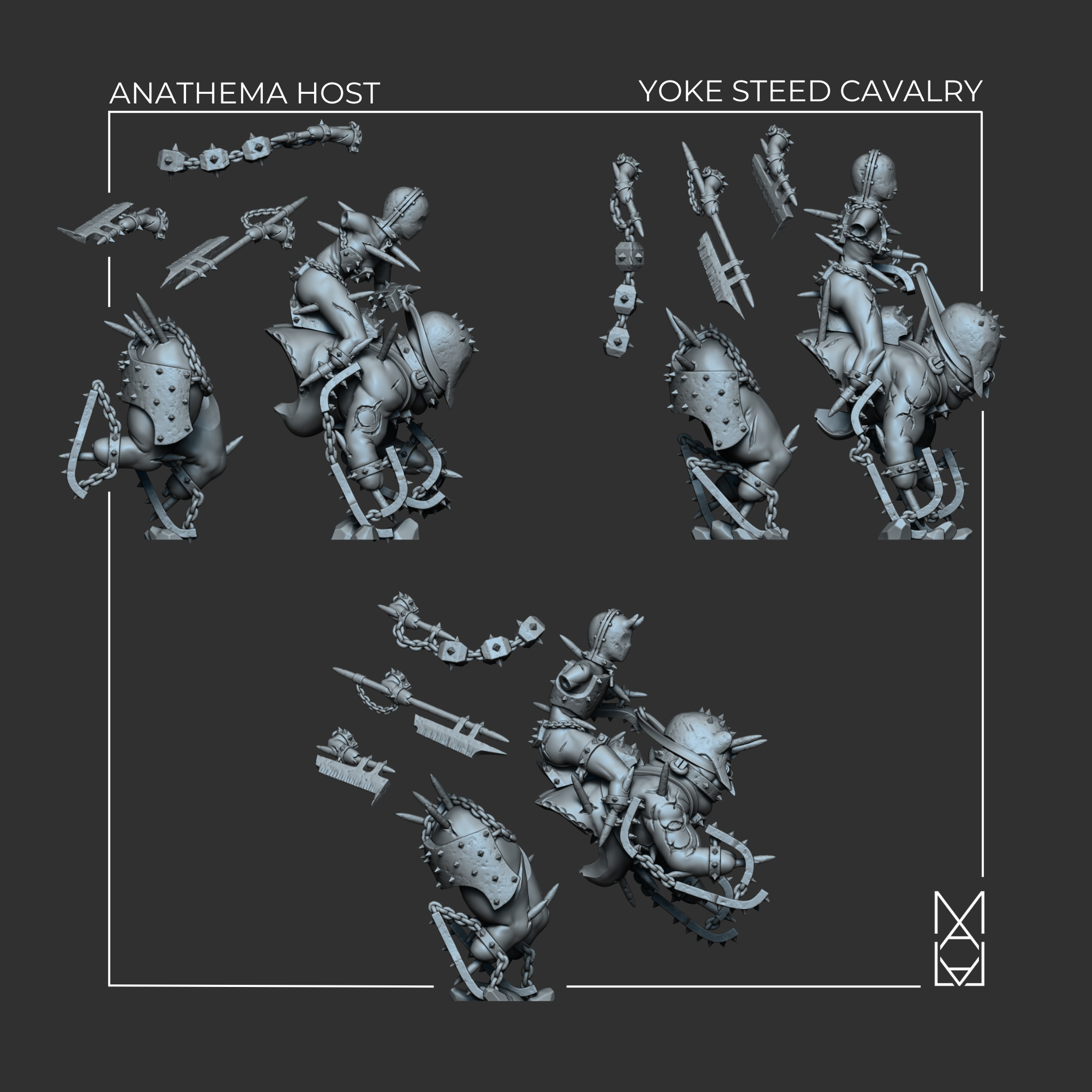 Yoke Steed Cavalry A (Pre-supported) by malal3d - Image 3