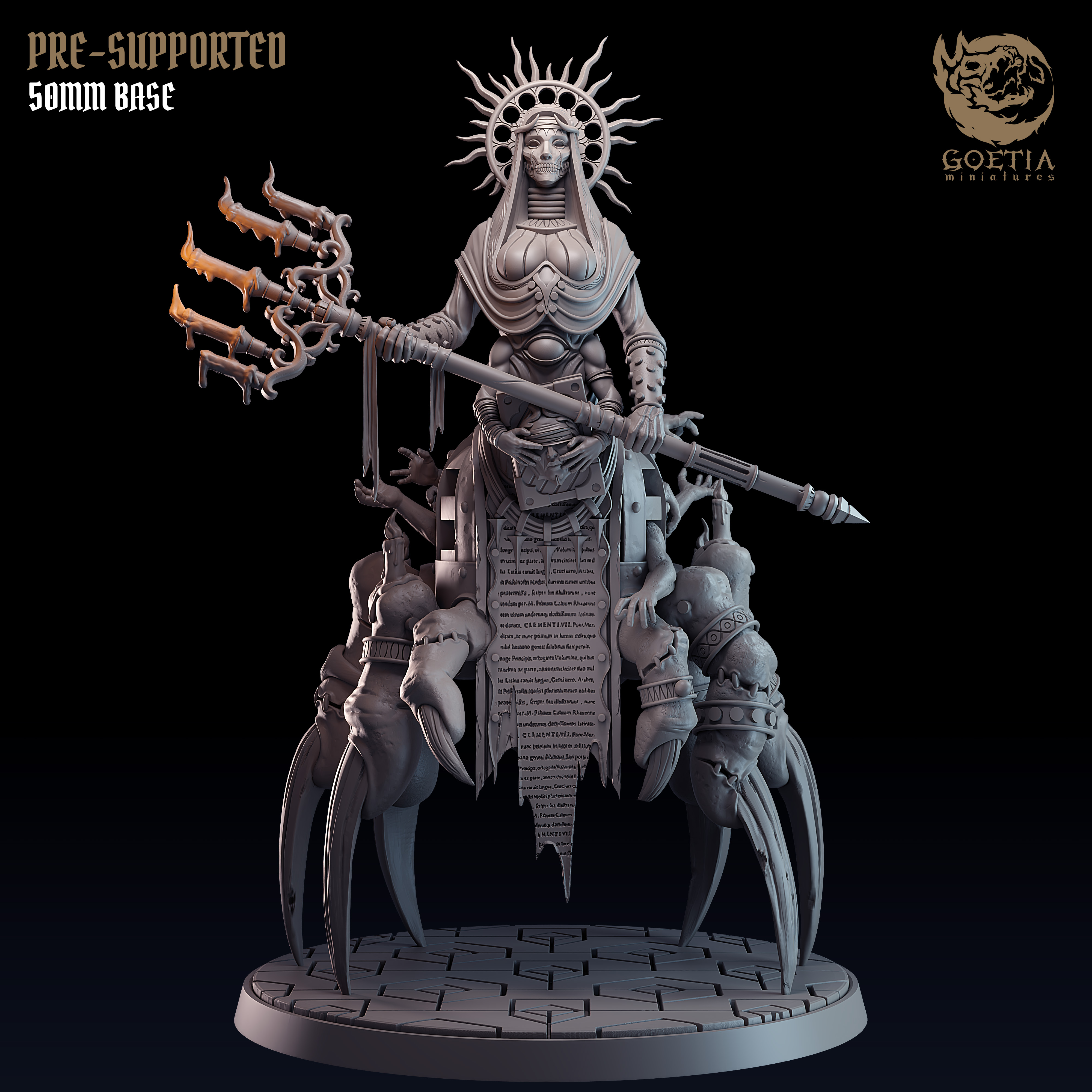 Walker of the Aisles  | The Order of the Unknown by VeloriaMiniatures, is a proxy for Desecrated Saint, in Court of the Seven Headed Serpent.