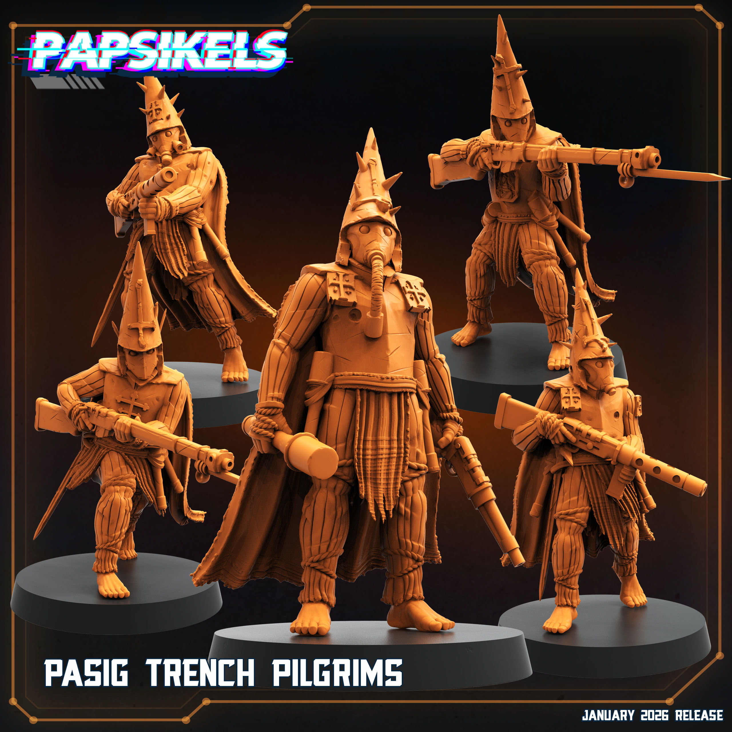 PASIG TRENCH PILGRIMS by PAPSIKELS MINIATURES, is a proxy for Trench Pilgrim, in Trench Pilgrims.