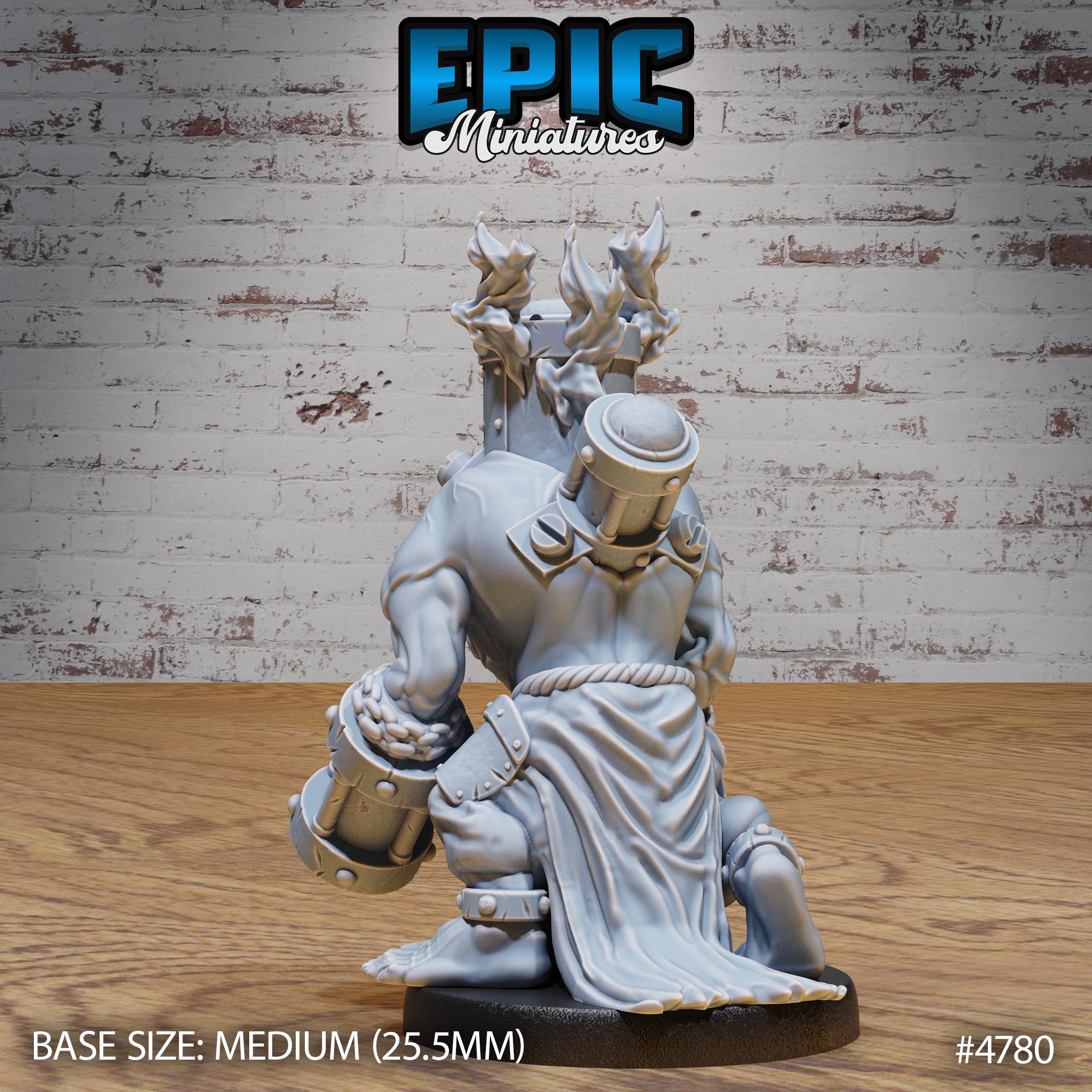Steam Servant Walk / Warrior Control Mechanism / Infantry Human Machine / Humanoid Steampunk Battle Construct /  Evil Steel Fighter / Automaton Fighter / War Robot / Society Technology Encounter by Epic-Miniatures - Image 2