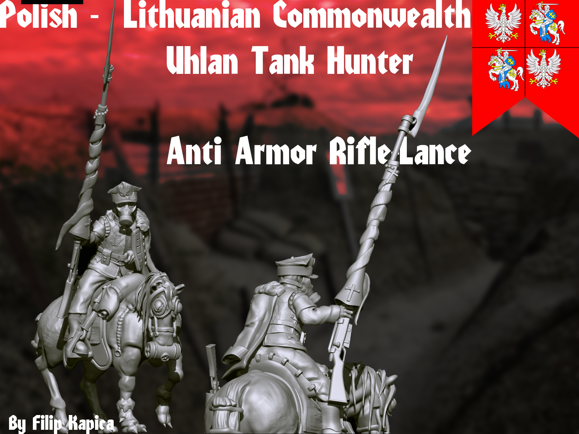 Trench War - Uhlan Tank Hunter Crusading Polish Lithuanian Commonwealth by Fat Rat Minitures - Image 3