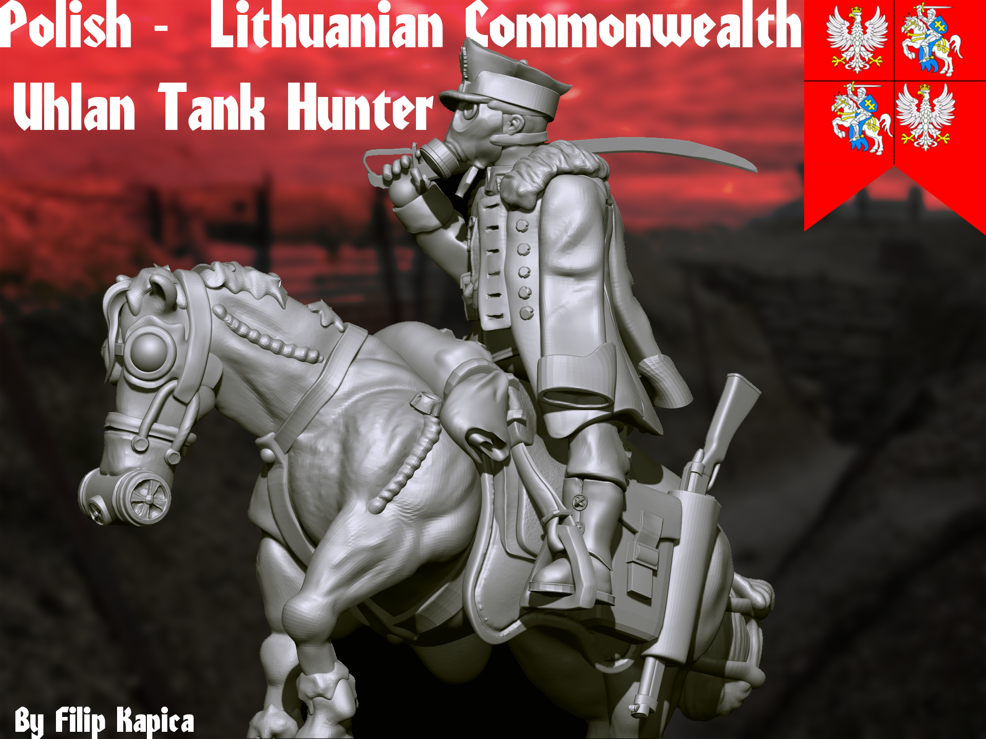 Trench War - Uhlan Tank Hunter Crusading Polish Lithuanian Commonwealth by Fat Rat Minitures - Image 4