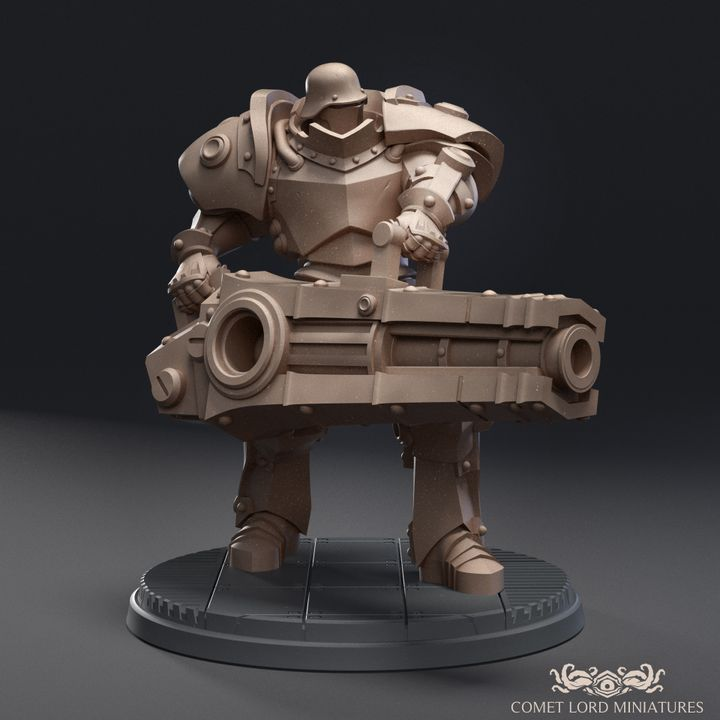 Eisenreich Heavy Soldiers by Comet Lord Miniatures, is a proxy for Mechanised Heavy Infantry, in The Principality of New Antioch.