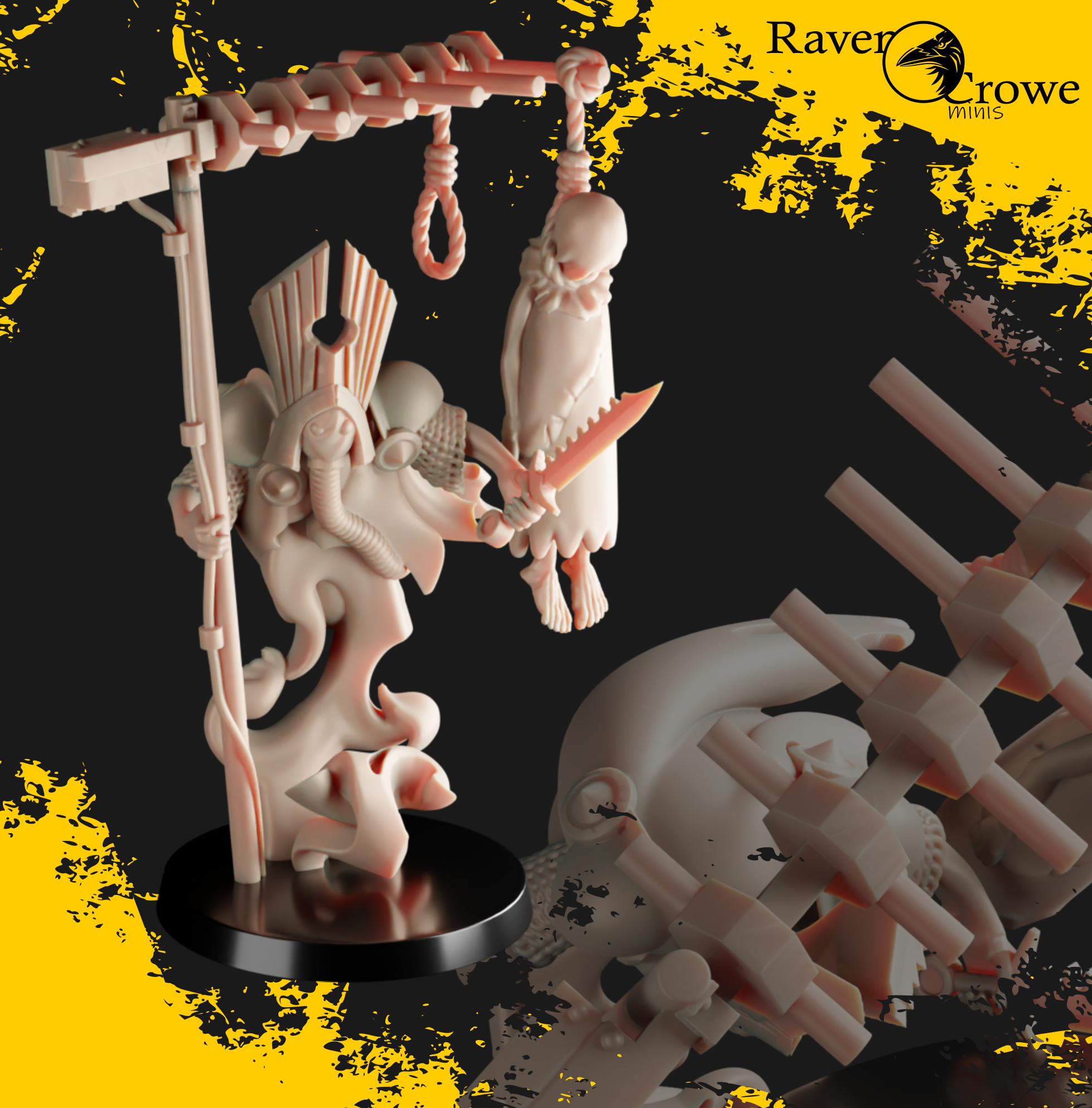 Trench Ghosts Fallen Priest by RavenCrow Minis, is a proxy for Trench Crusade models, in Trench Crusade factions.