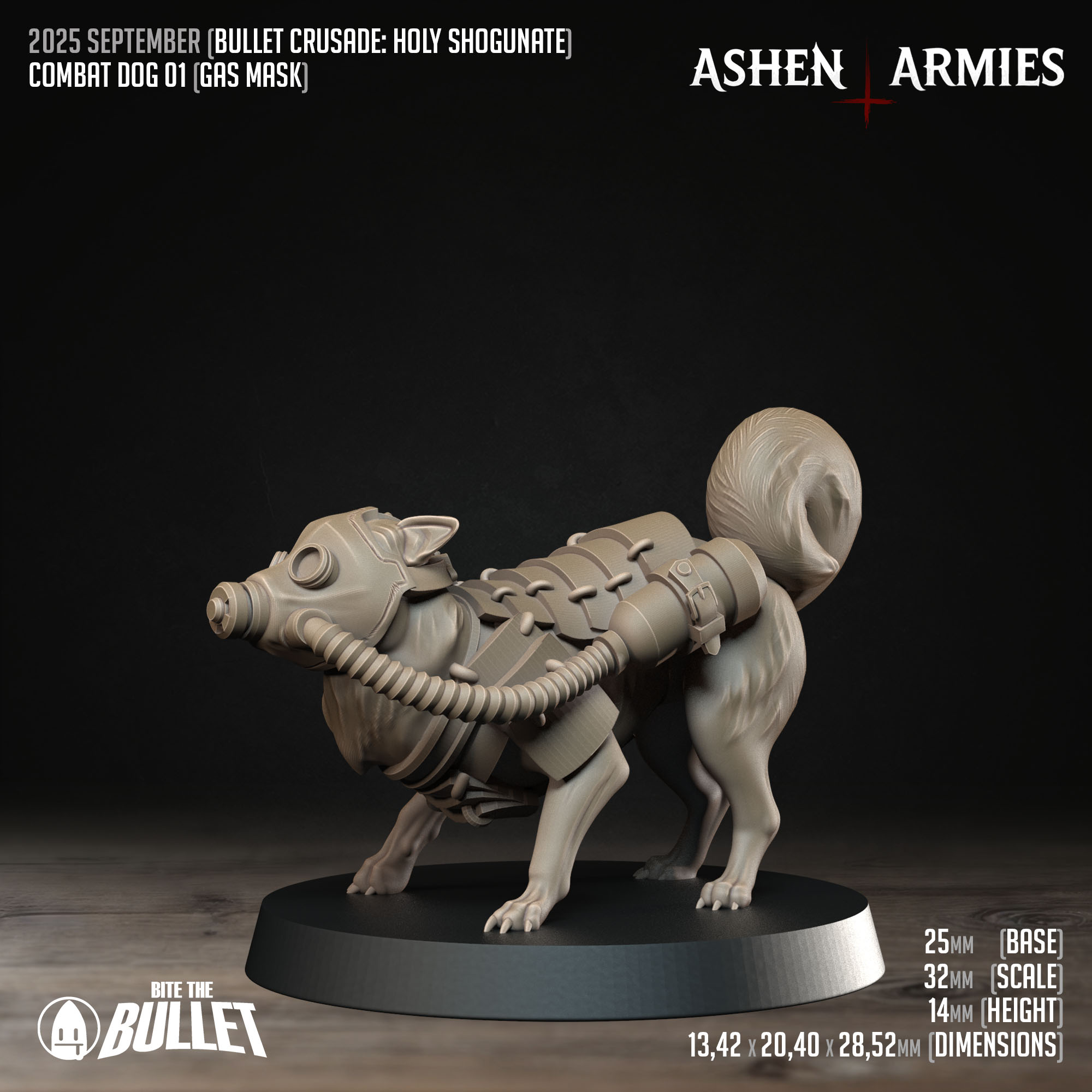 Bullet Crusade | Holy Shogunate - Combat Dogs (3 Models) by Bite the Bullet - Image 2