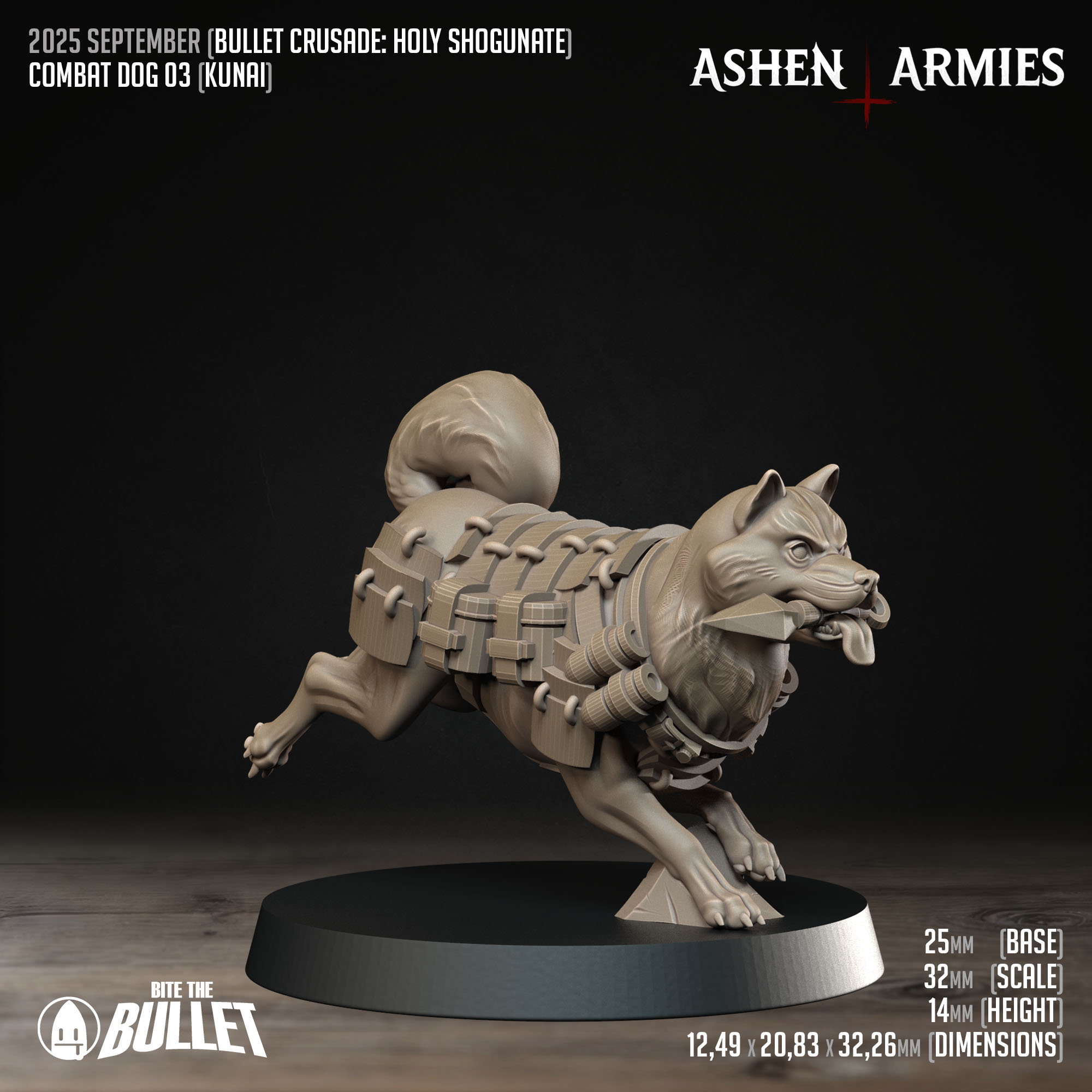 Bullet Crusade | Holy Shogunate - Combat Dogs (3 Models) by Bite the Bullet - Image 4
