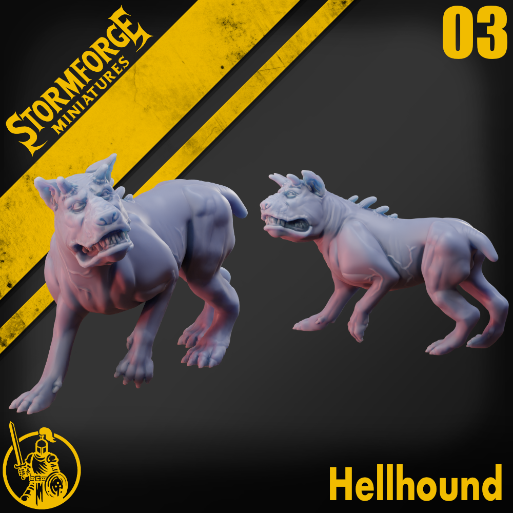 Hell Hound 03 by Stormforge Miniatures - Image 2