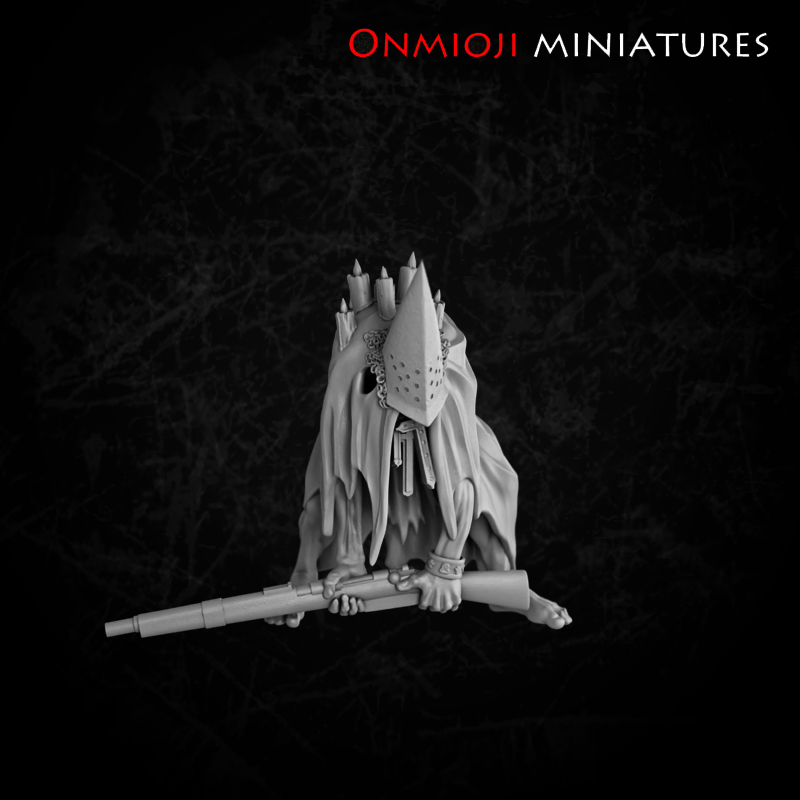 Exhausted crusader with big rifle and candles by Onmioji, is a proxy for Trench Pilgrim, in Trench Pilgrims.