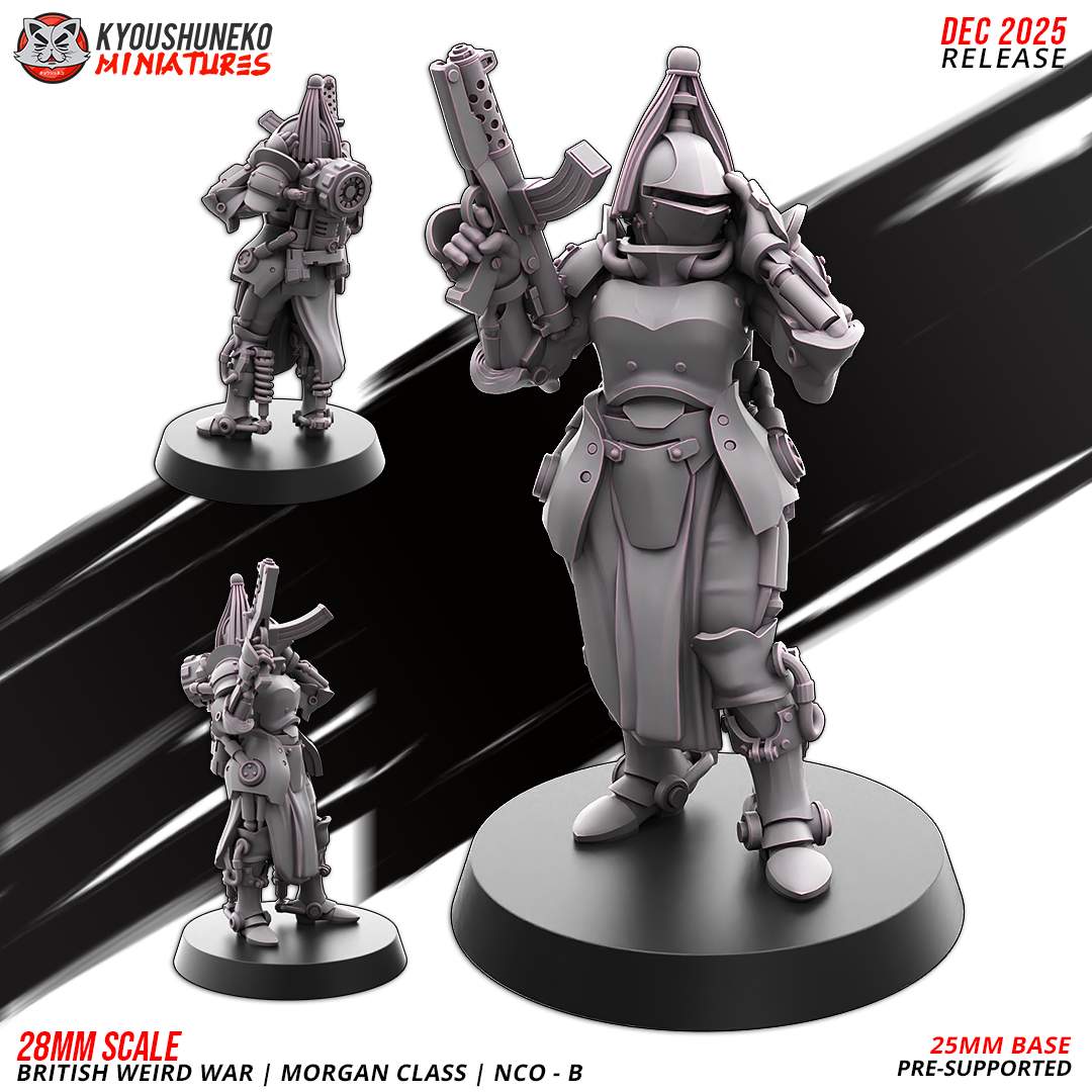 NCO - B | Morgan Class | British Weird War by Kyoushuneko Miniatures, is a proxy for Lieutenant, in The Principality of New Antioch.