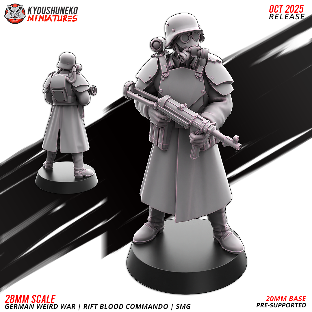 SMG Team | Rift Blood Commando | German Weird war by Kyoushuneko Miniatures - Image 4