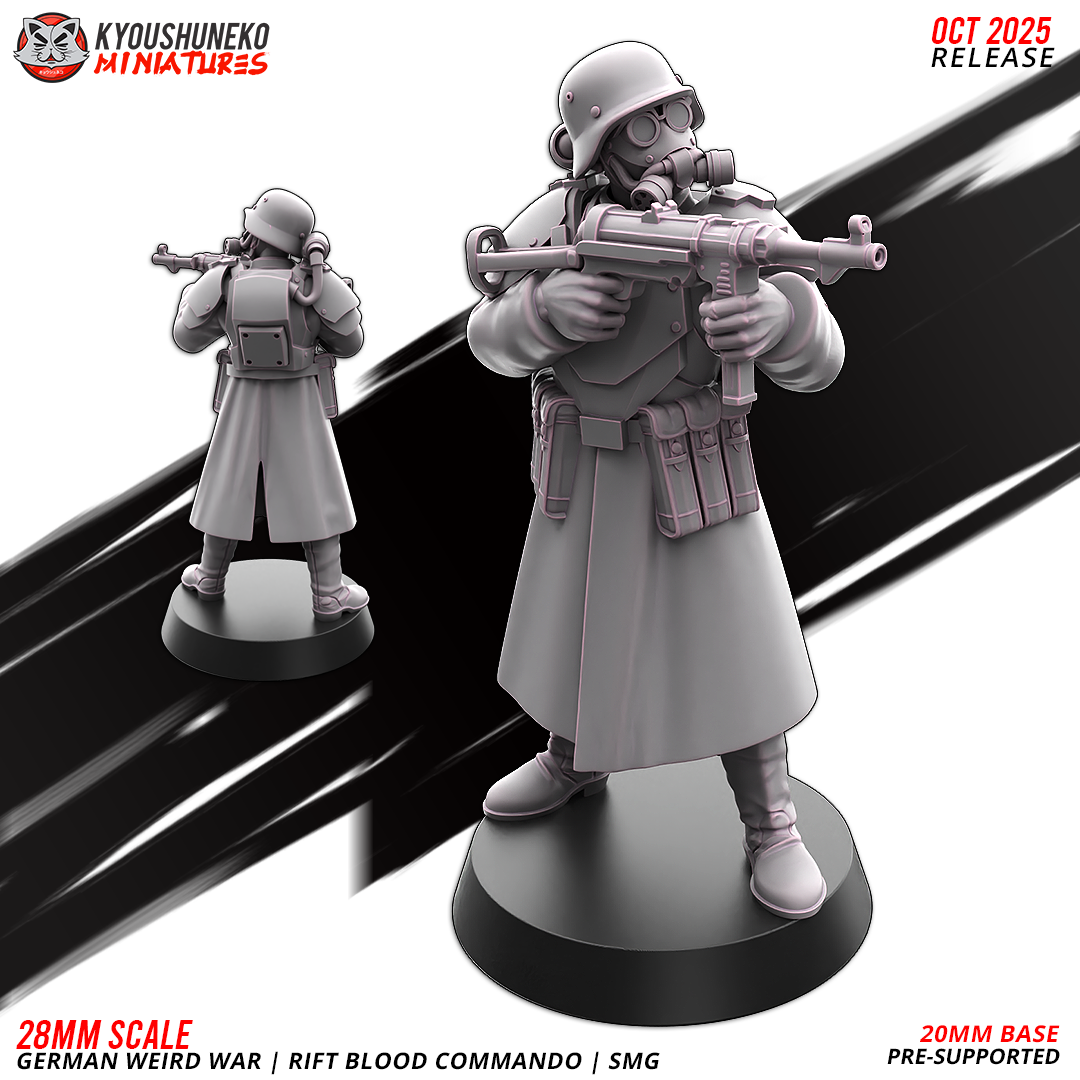 SMG Team | Rift Blood Commando | German Weird war by Kyoushuneko Miniatures - Image 3