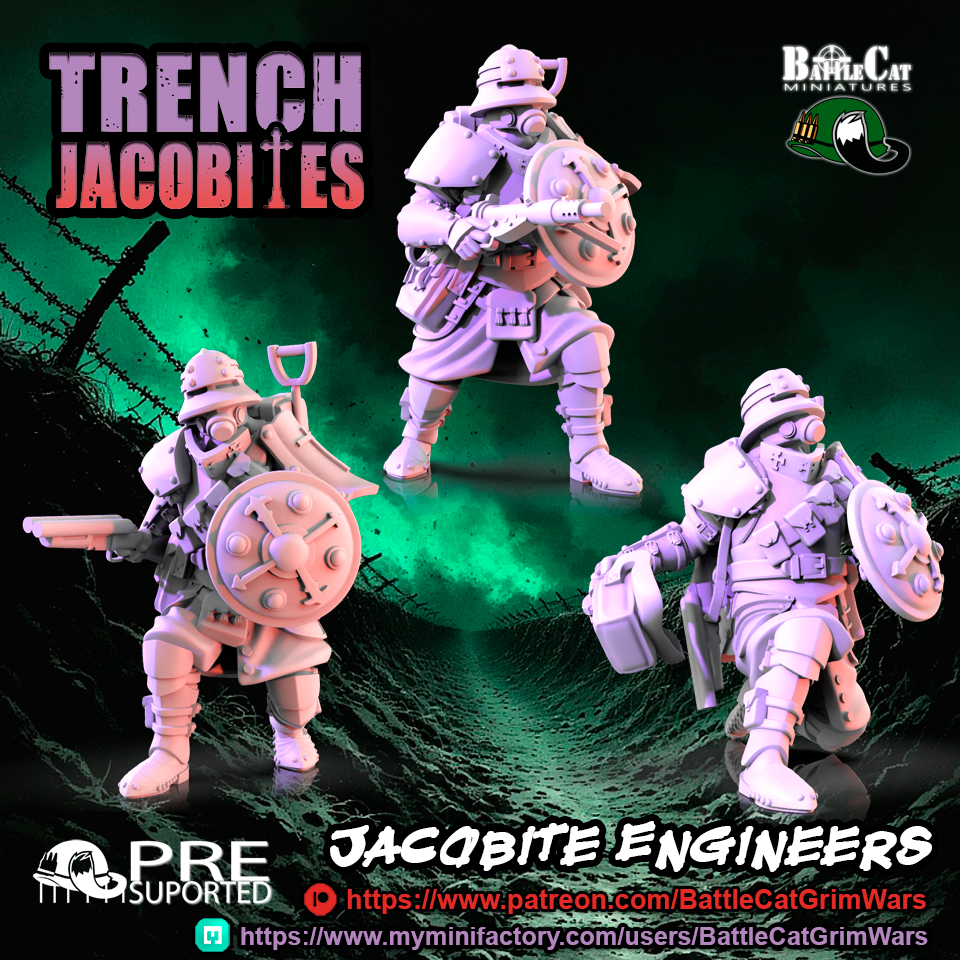 Trench Jacobite Engineers by BattleCat Grim Wars, is a proxy for Combat Engineer, in The Principality of New Antioch.