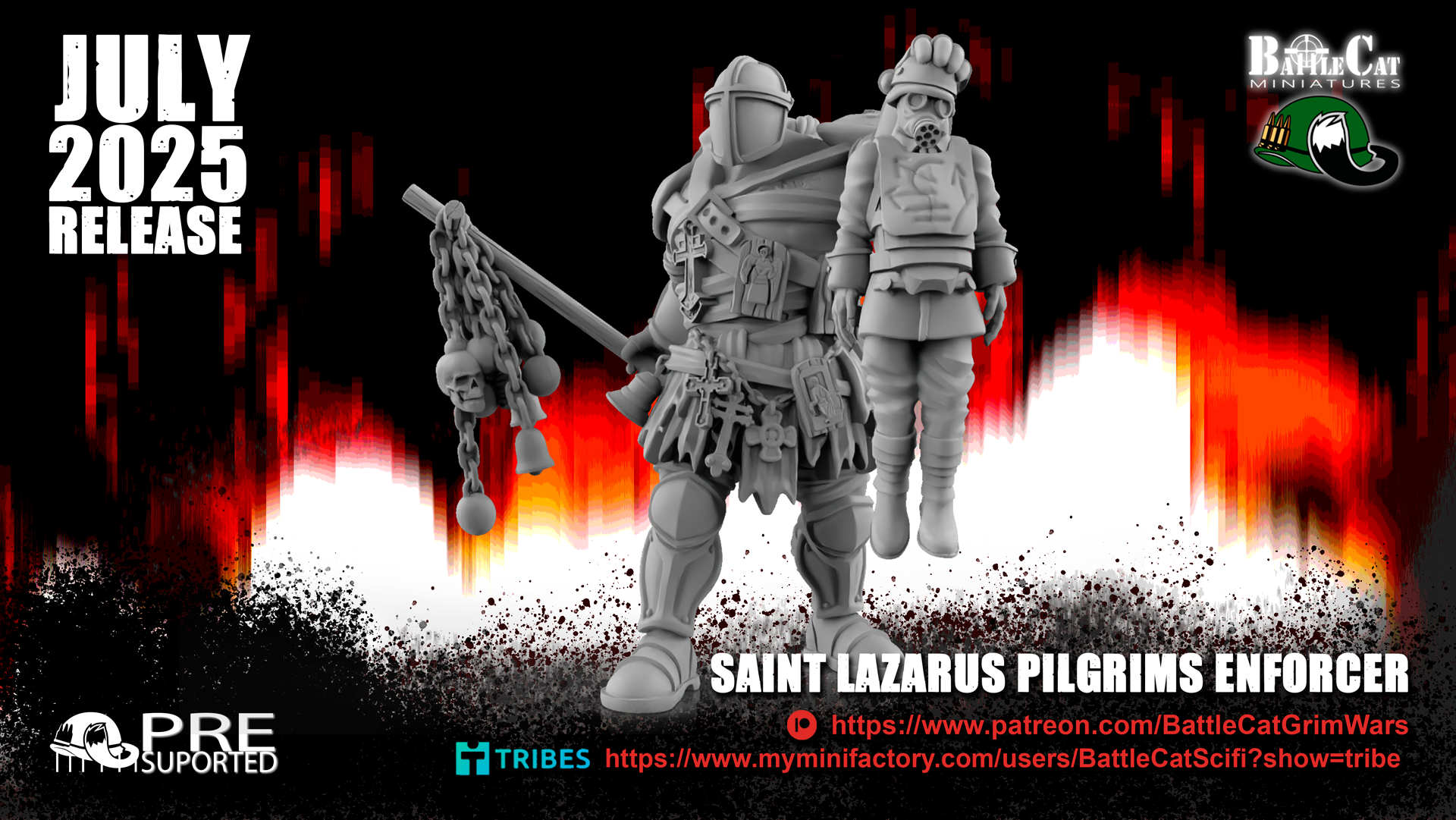 Saint Lazarus Enforcer by BattleCat Grim Wars, is a proxy for Communicant, in Trench Pilgrims.