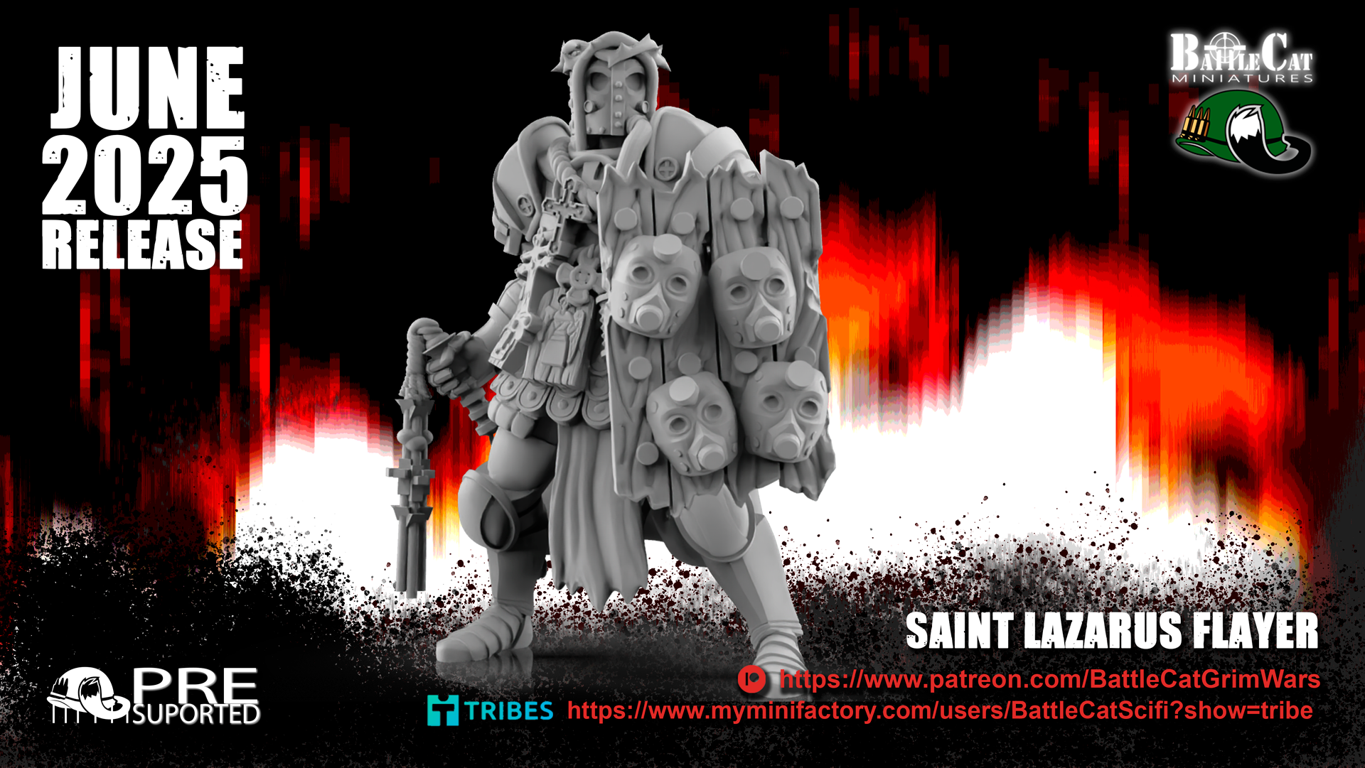 Saint Lazarus Flayer by BattleCat Grim Wars, is a proxy for Castigator, in Trench Pilgrims.