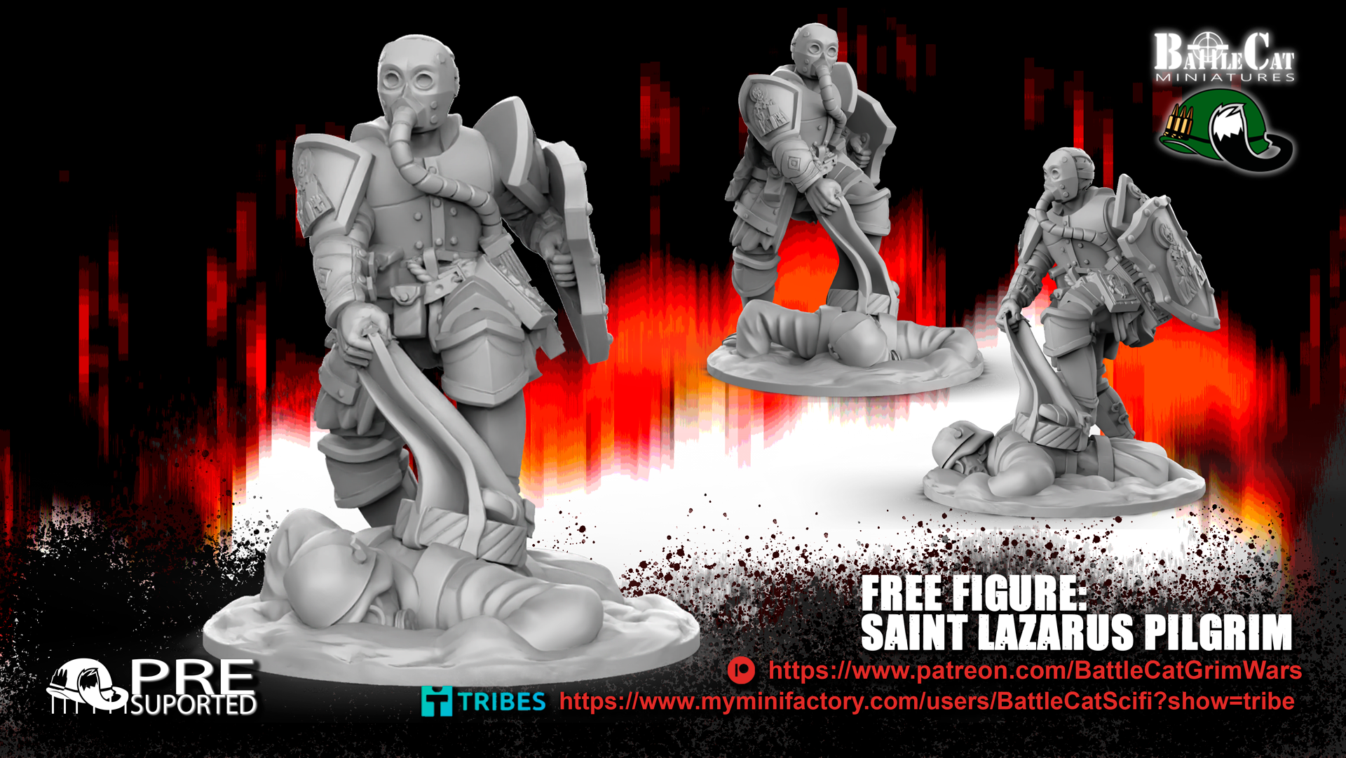Free Saint Lazarus Pilgrim by BattleCat Grim Wars, is a proxy for Trench Pilgrim, in Trench Pilgrims.