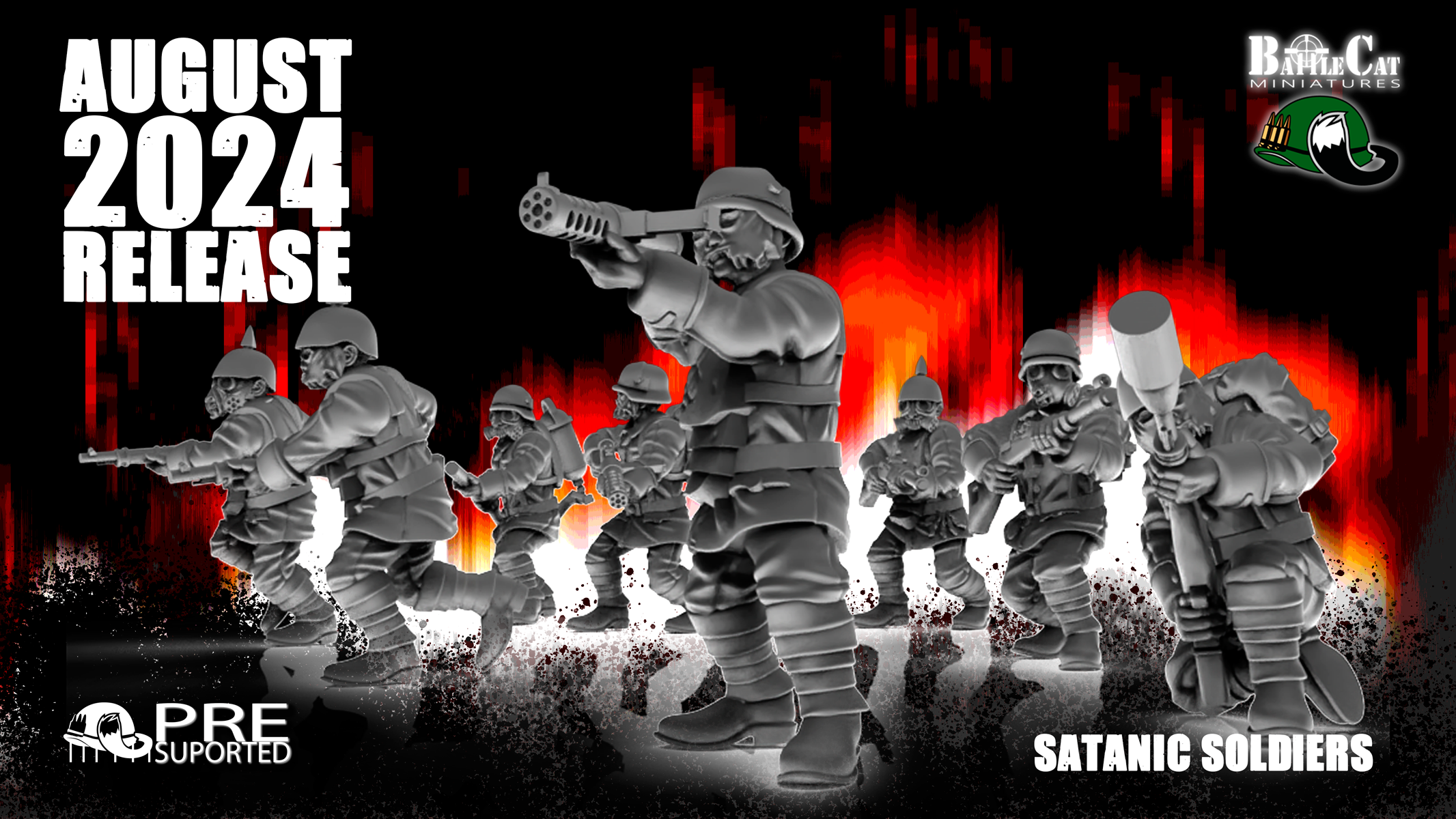 Satanic Soldiers by BattleCat Grim Wars, is a proxy for Heretic Trooper, in Heretic Legion.