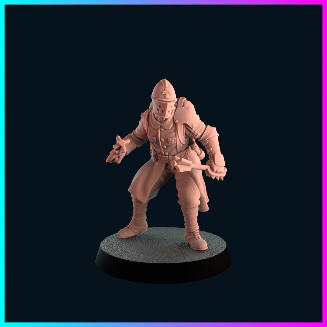 The Hollow War - Shocktrooper 4 by Koolkiwi Miniatures, is a proxy for Shocktrooper, Yeoman, in The Principality of New Antioch.