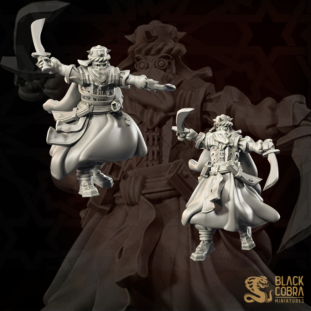 Iron Dervishes from Iron Trenchers by Black Cobra Miniatures, is a proxy for Dervish, in Iron Sultanate.