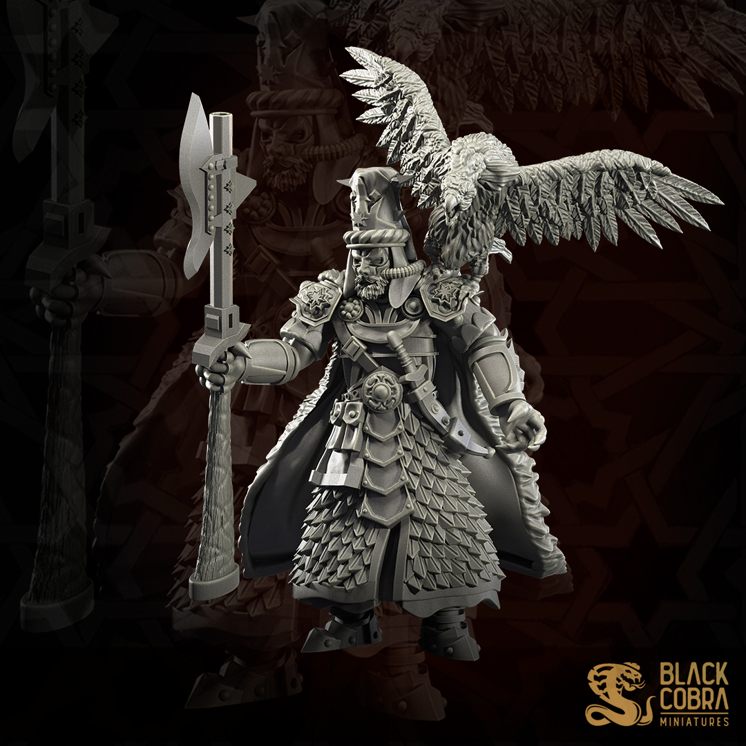 Iron Captain From Iron Trenchers by Black Cobra Miniatures, is a proxy for Yüzbaşı Captain, in Iron Sultanate.
