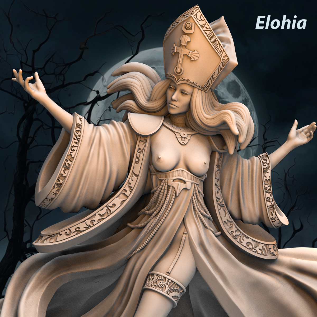 Elohia - Lector for Papal States Intervention Force by Print Fantasy, is a proxy for Trench Cleric, in The Principality of New Antioch.