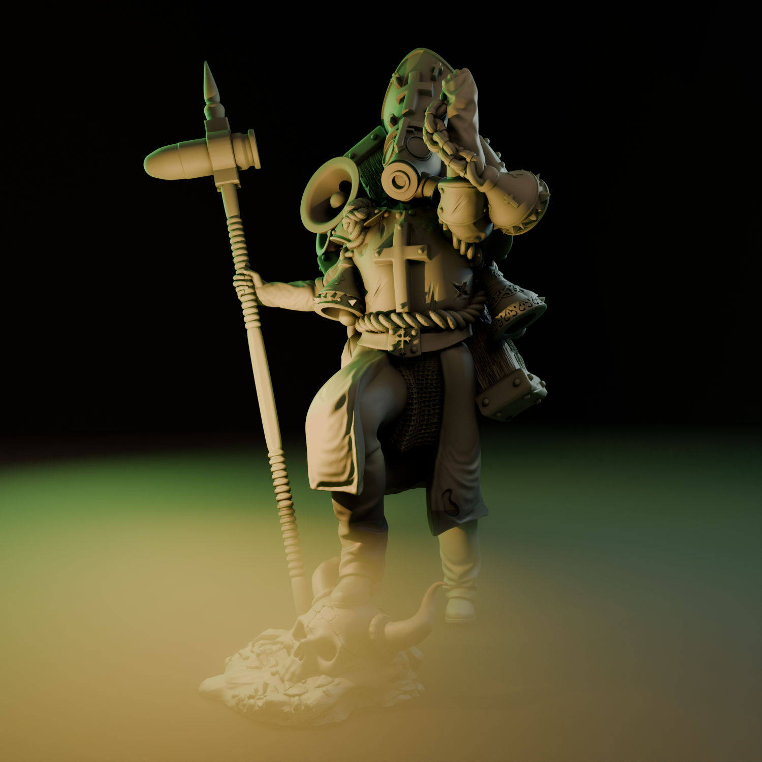 Saints from Trenches vol.2 | Trench Prophet by 42studio, is a proxy for War Prophet, in Trench Pilgrims.