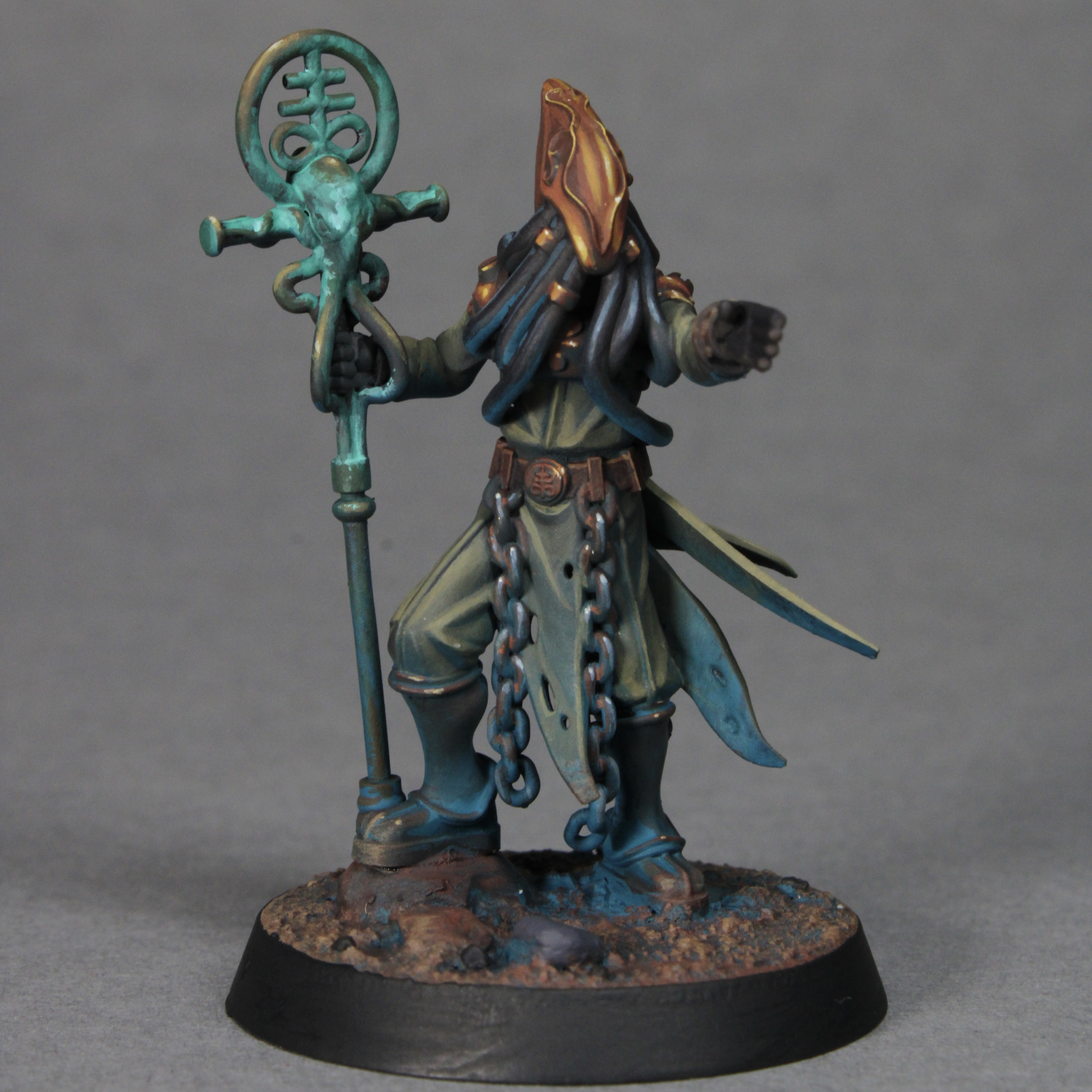 Leviathan Priest by Difaminis, is a proxy for Heretic Priest, in Heretic Legion.