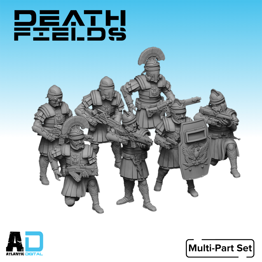 The Legion (Death Fields) by Wargames Atlantic, is a proxy for Shocktrooper, Yeoman, in The Principality of New Antioch.
