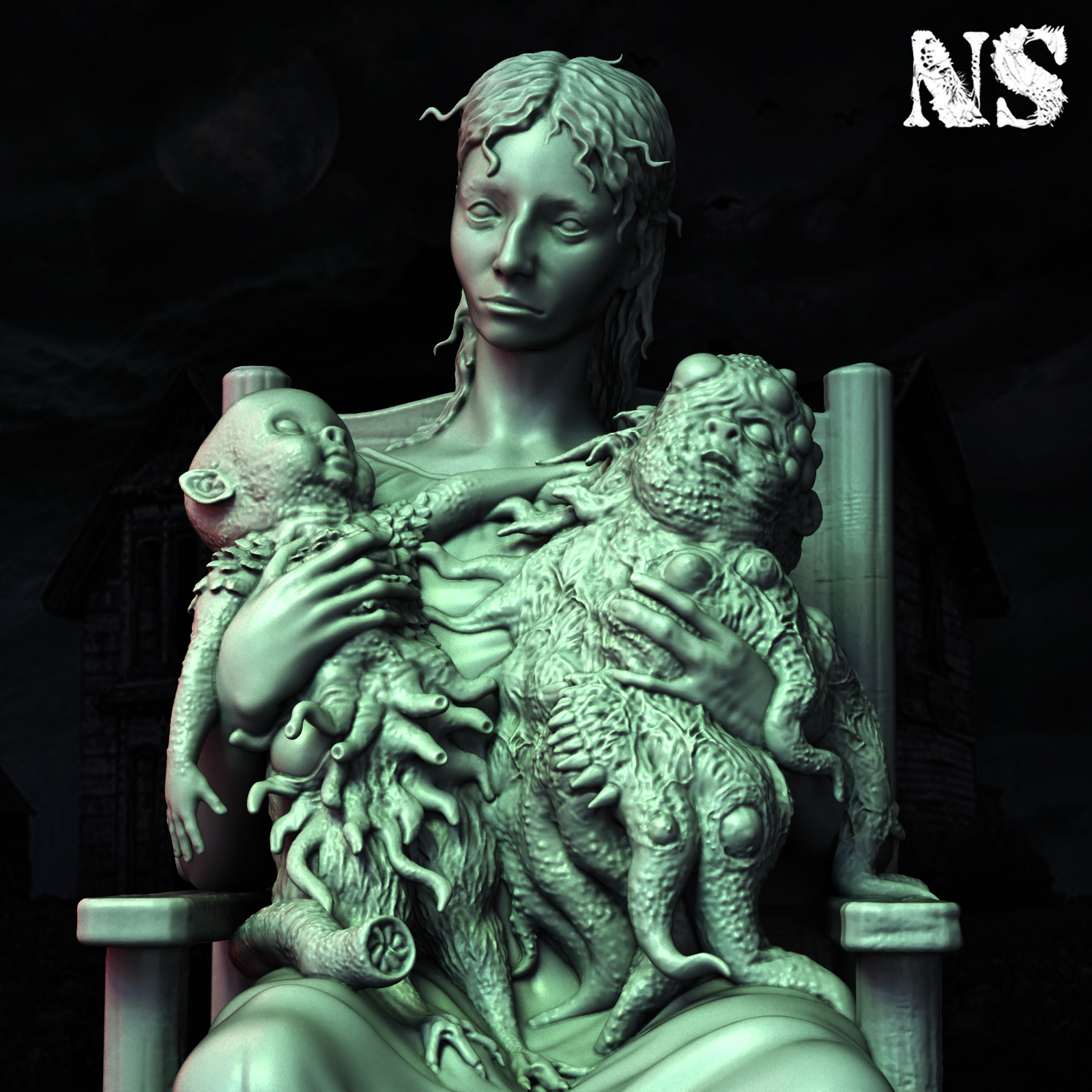 Lavinia Whateley by NS MINIATURES, is a proxy for Matagog Hag, in Cult of the Black Grail.