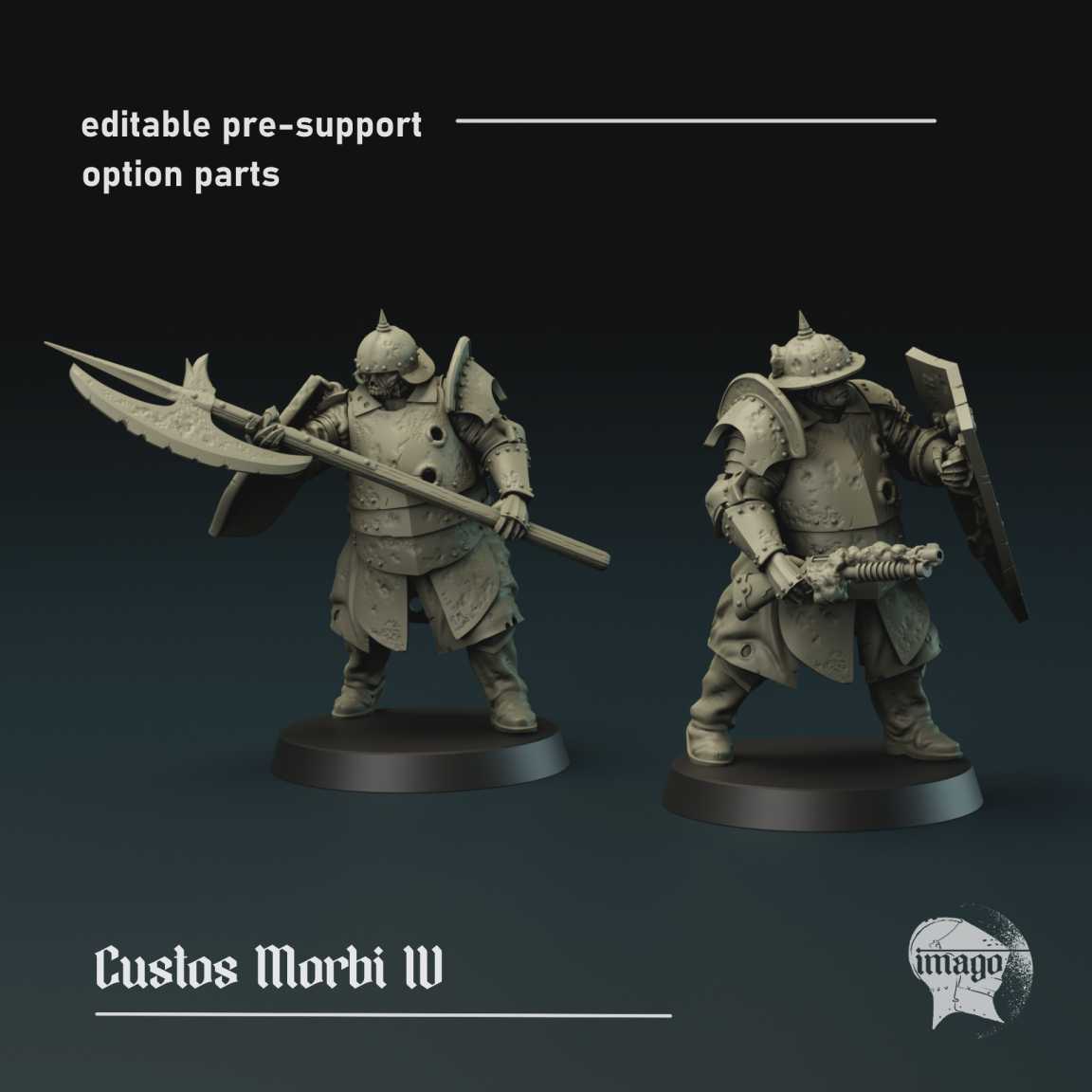 Modular Custos Morbi 4 by Imago Miniatures, is a proxy for Corpse Guard, in Cult of the Black Grail.