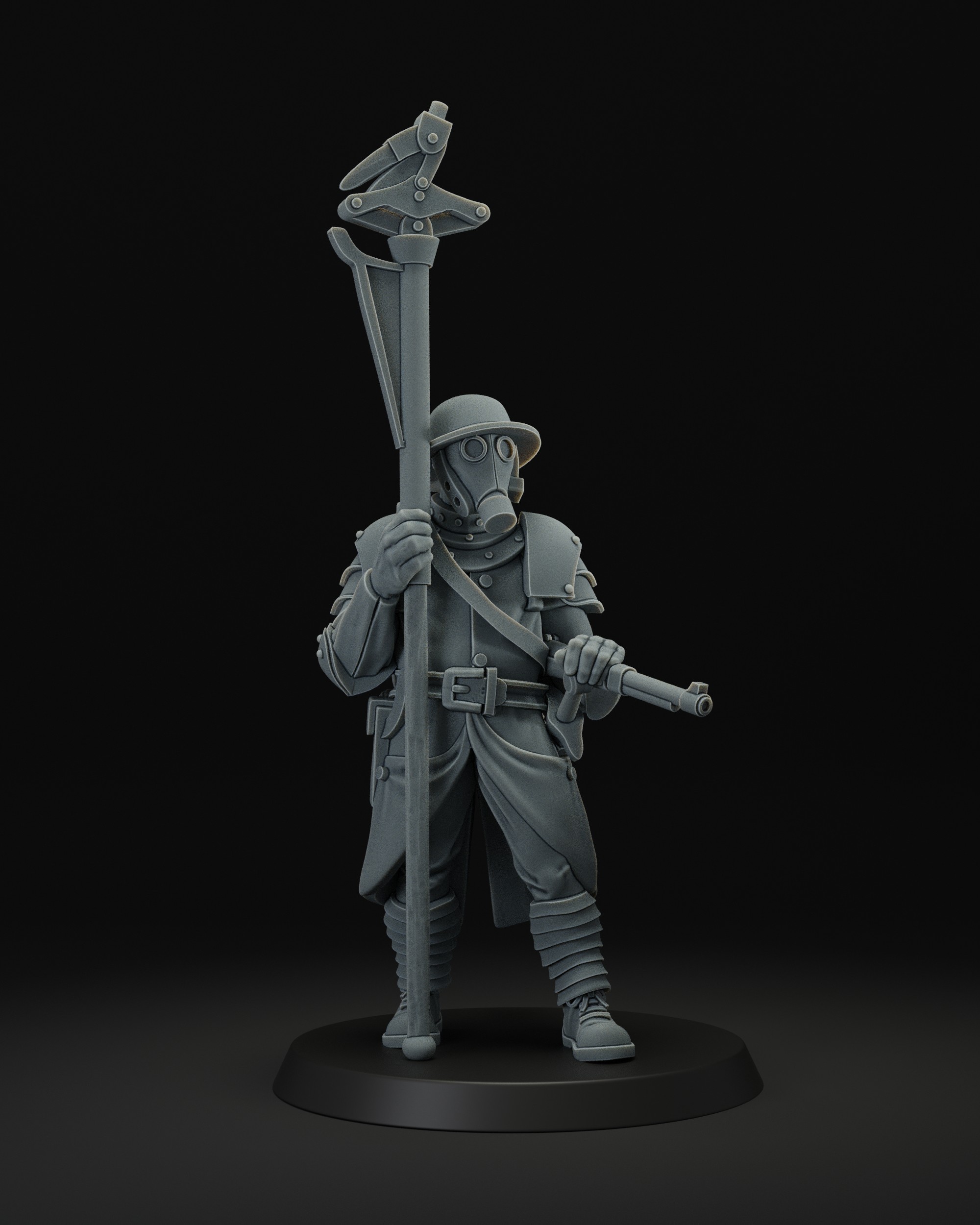 Engineer with Wire Cutter, Spear or Halberd and Rifle by JK-Remo, is a proxy for Combat Engineer, in The Principality of New Antioch.