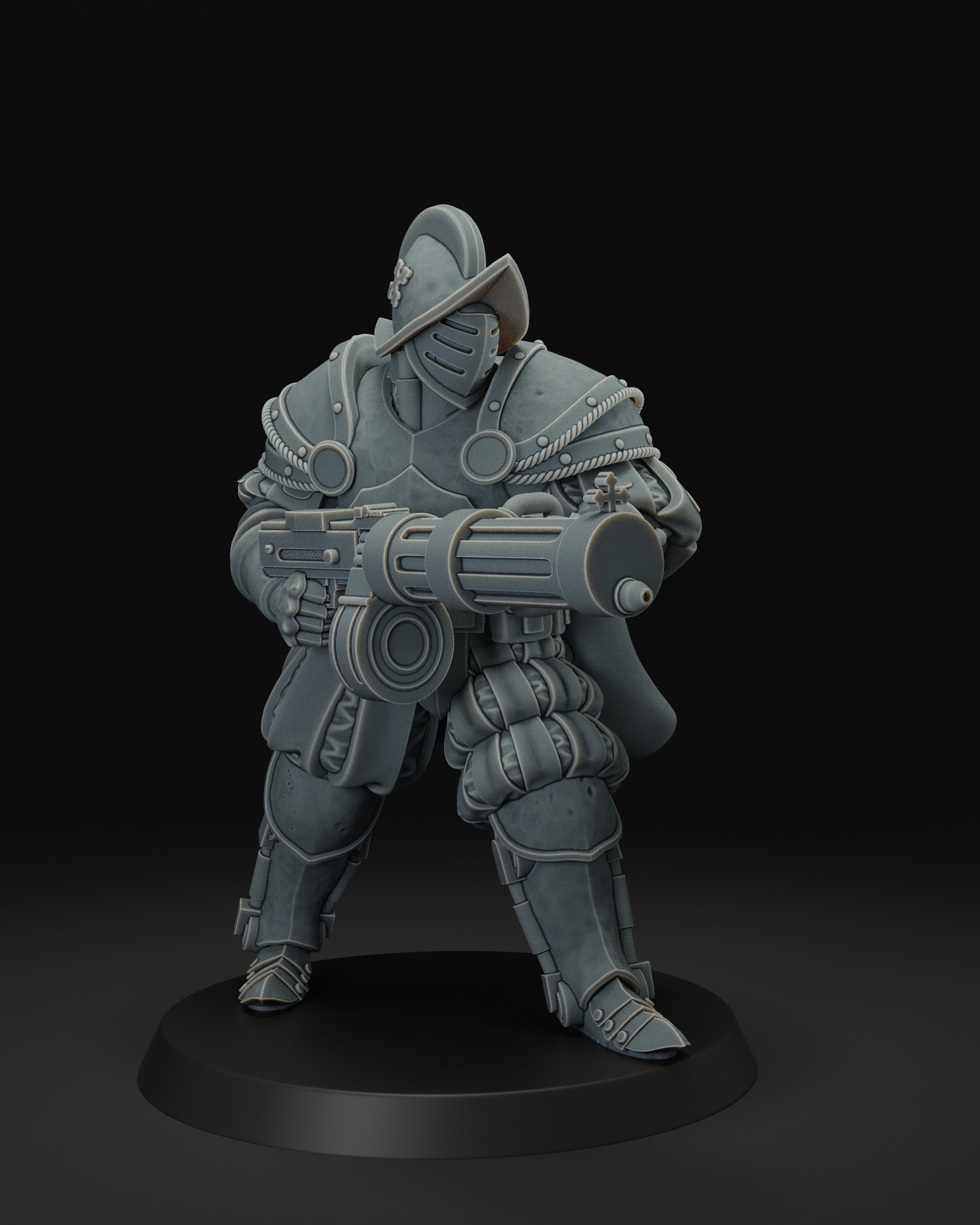 Heavy infantry with machine gun by JK-Remo, is a proxy for Mechanised Heavy Infantry, Shocktrooper, in The Principality of New Antioch.