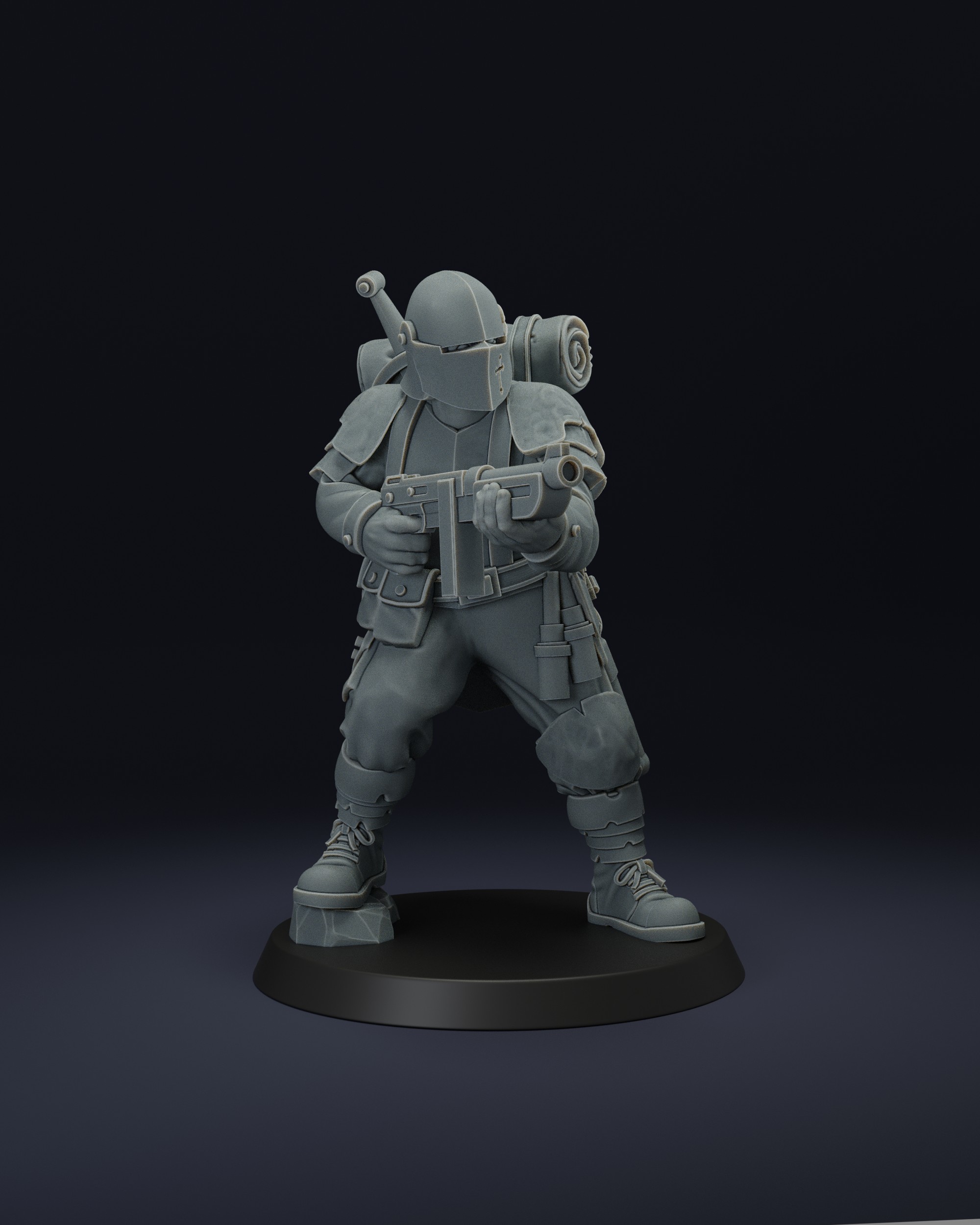 Shocktrooper or Combat Engineer with SMG, Grenades and Shovel by JK-Remo, is a proxy for Combat Engineer, Shocktrooper, in The Principality of New Antioch.