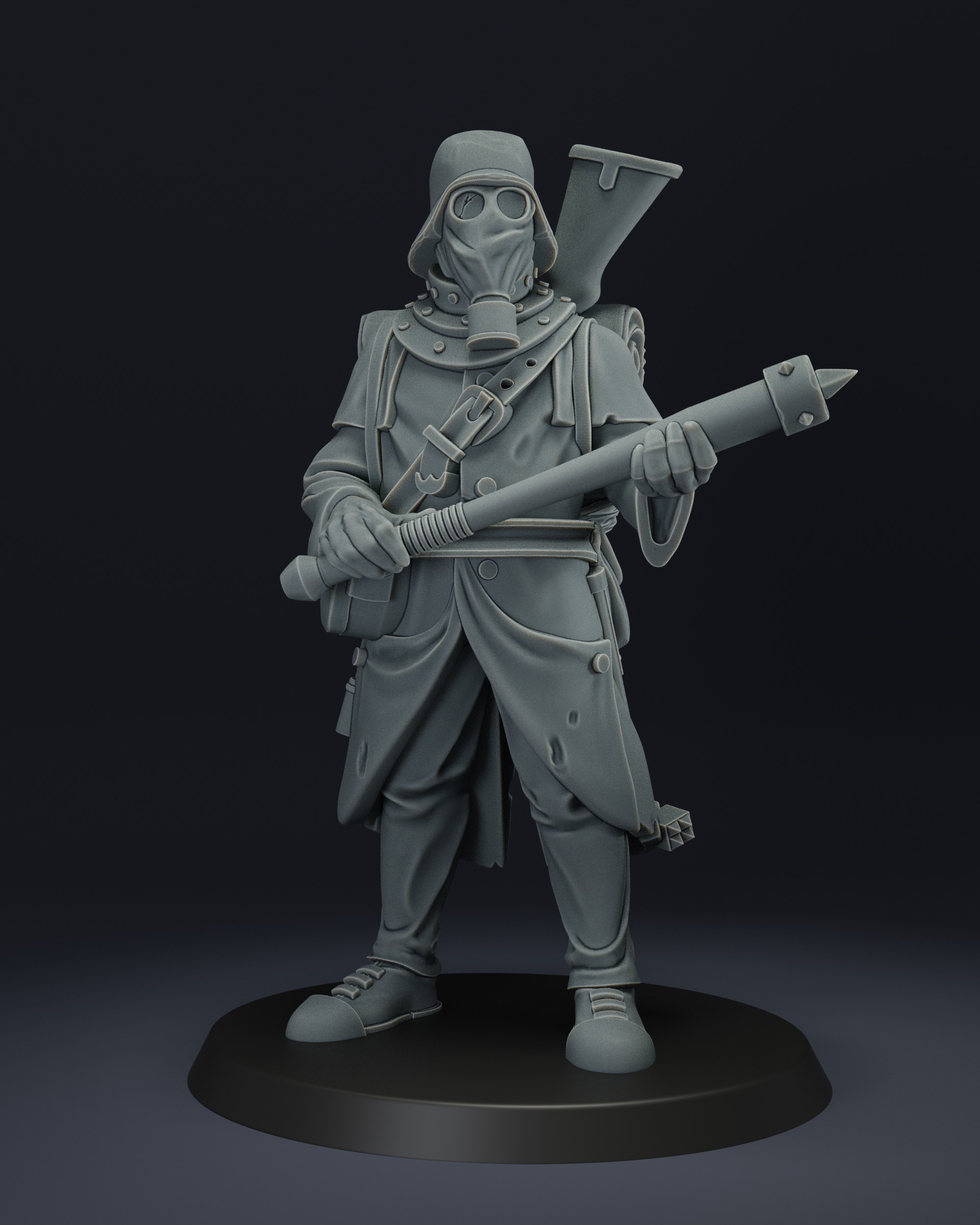 Trench Warrior by JK-Remo, is a proxy for Heretic Trooper, in Heretic Legion.