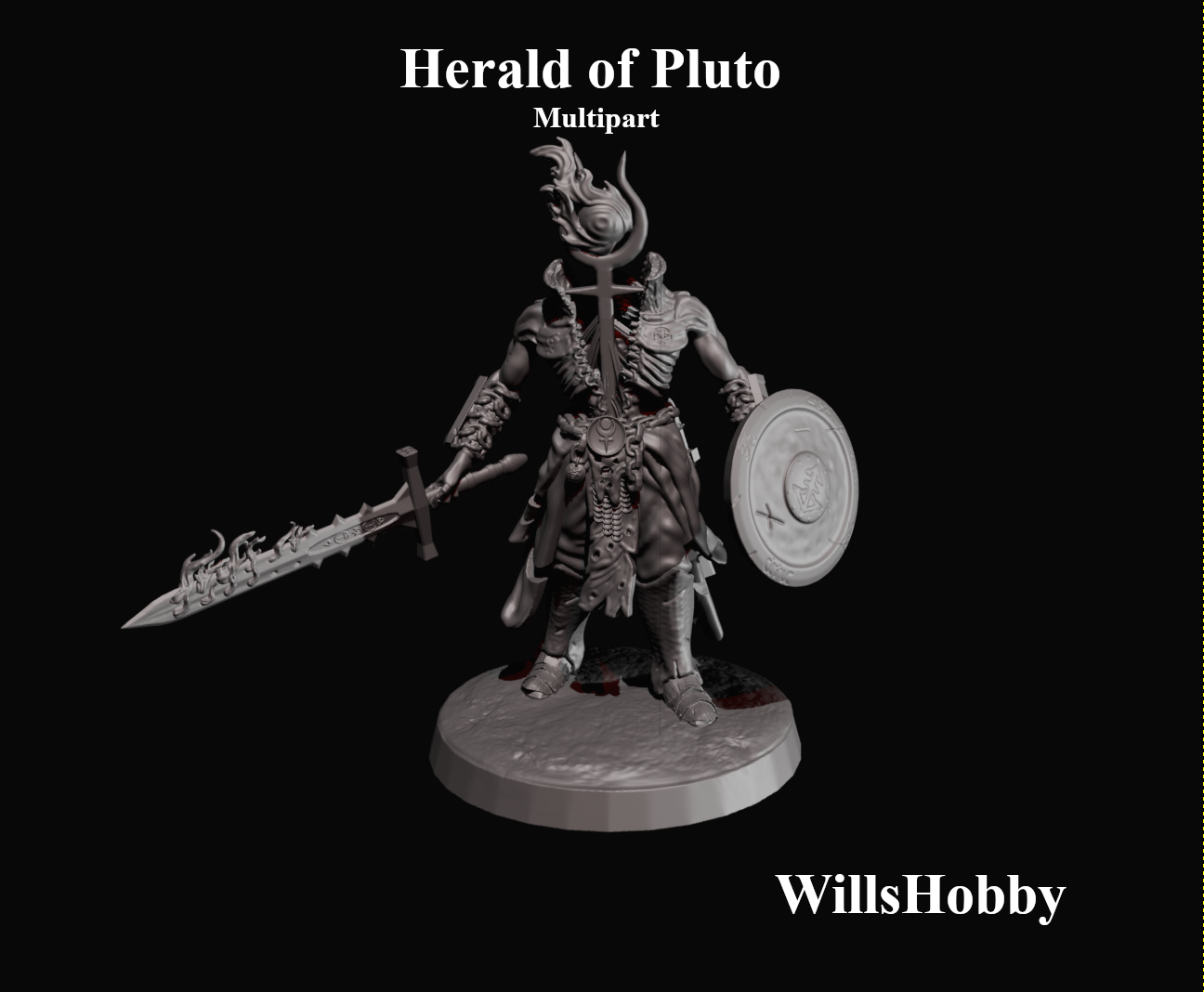 Herald of pluto (multipart) by Wills Hobby, is a proxy for Heretic Chorister, in Heretic Legion.