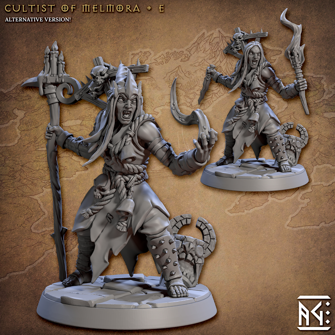 Cultist of Melmora - E (Rodburg Cultist of Melmora) by MCGuild, is a proxy for Heretic Priest, in Heretic Legion.