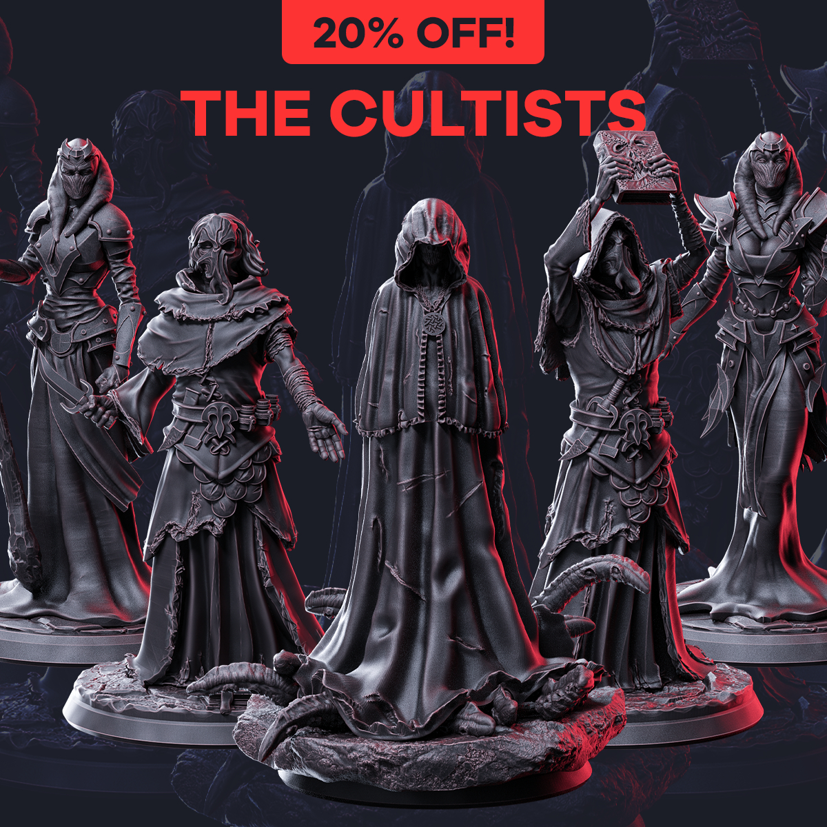 The Cultists by Flesh of Gods, is a proxy for Heretic Chorister, in Heretic Legion.