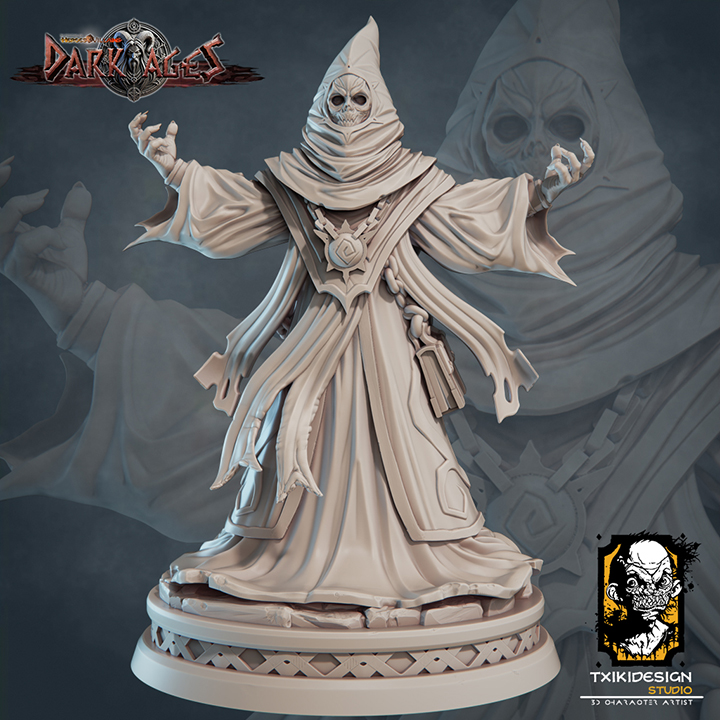 Cultist A by Javier Txiki Tejedor, is a proxy for Heretic Priest, in Heretic Legion.