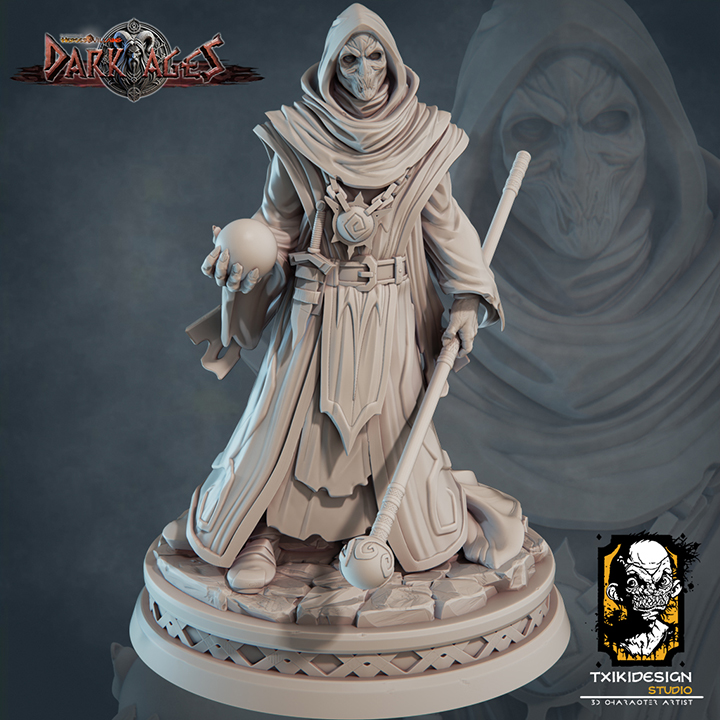 Cultist B by Javier Txiki Tejedor, is a proxy for Heretic Priest, in Heretic Legion.