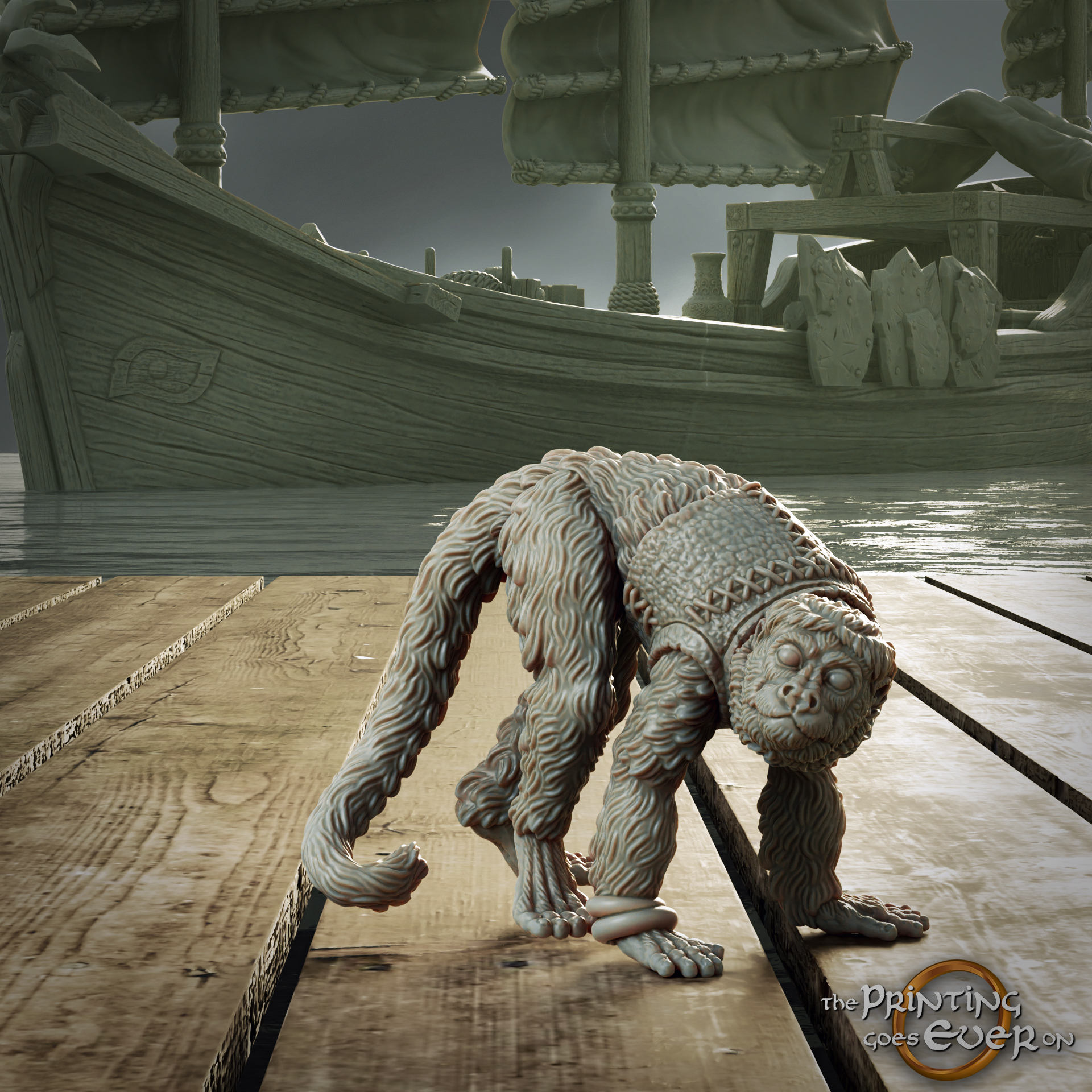 Pirate Monkey - Presupported by The Printing Goes Ever On, is a proxy for Attack Dog, Guard Dog, Mercy Dog, Trench Dog, Trench Dog (hell Hound), in Court of the Seven Headed Serpent, Cult of the Black Grail, The Principality of New Antioch.