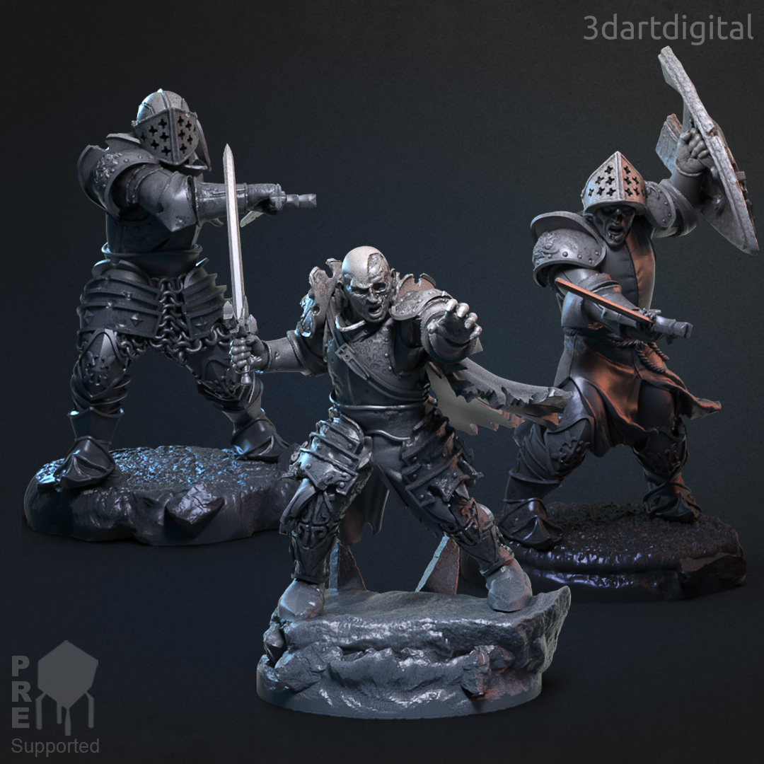 Zombie Knights´ by LegendLoom-3dartdigital, is a proxy for Corpse Guard, in Cult of the Black Grail.
