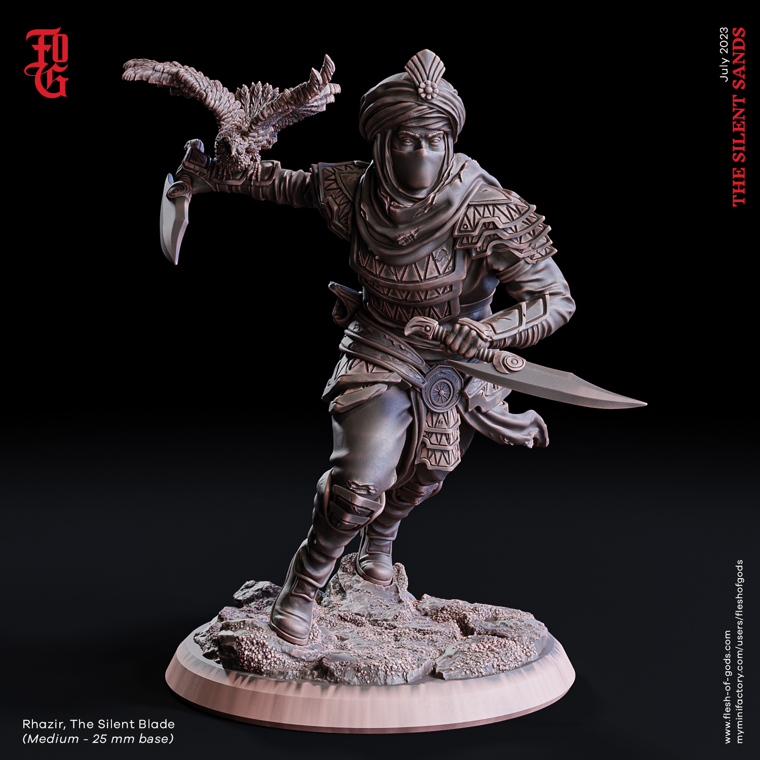 Rhazir, The Silent Blade by Flesh of Gods, is a proxy for Master Assasin, Sultanate Assasin, Yüzbaşı Captain, in Iron Sultanate.