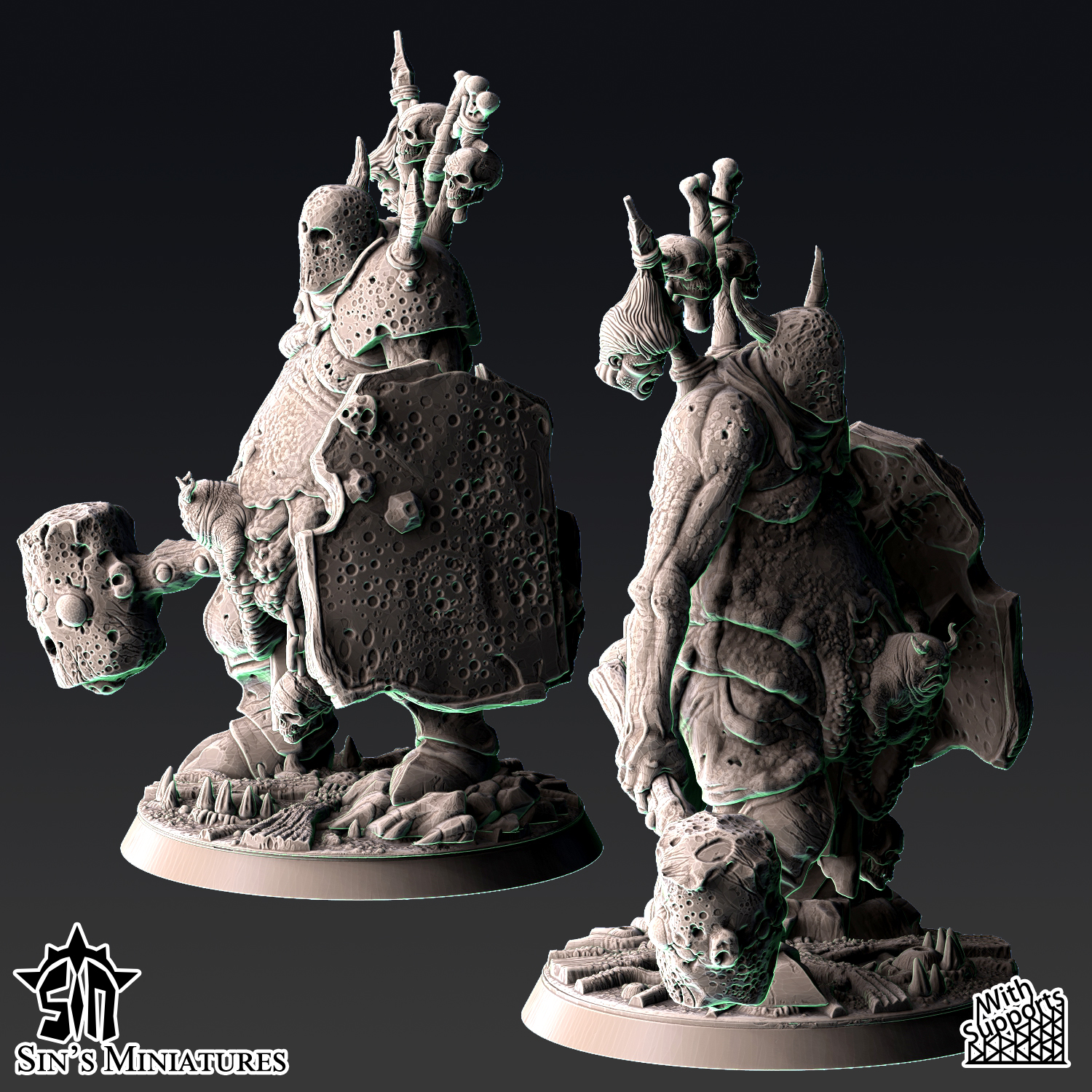 The Plaguechosen Champion Trio by Sin's Miniatures - Image 5
