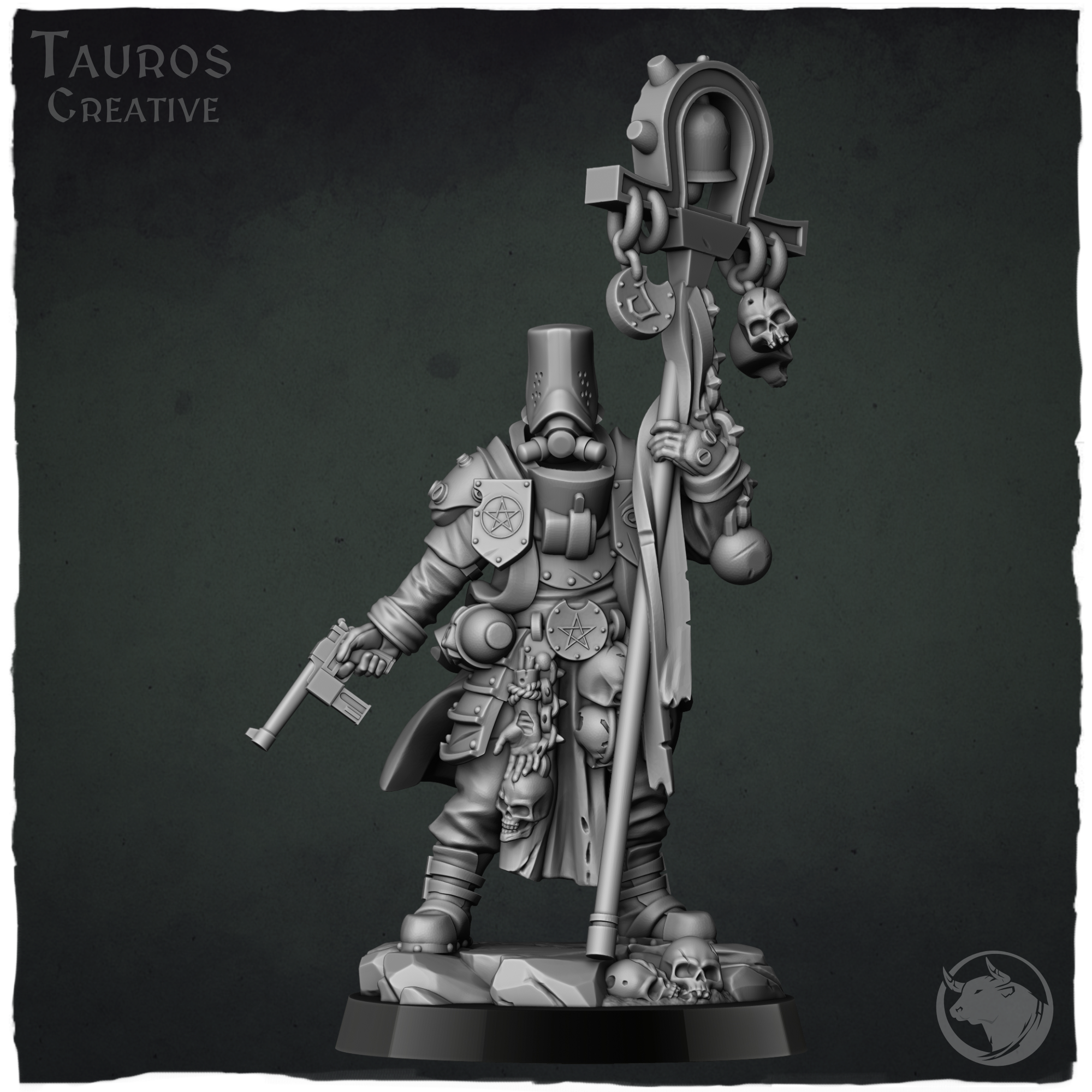 Fleet Prelate — Naval Leader by Tauros Creative, is a proxy for Heretic Priest, in Heretic Legion.