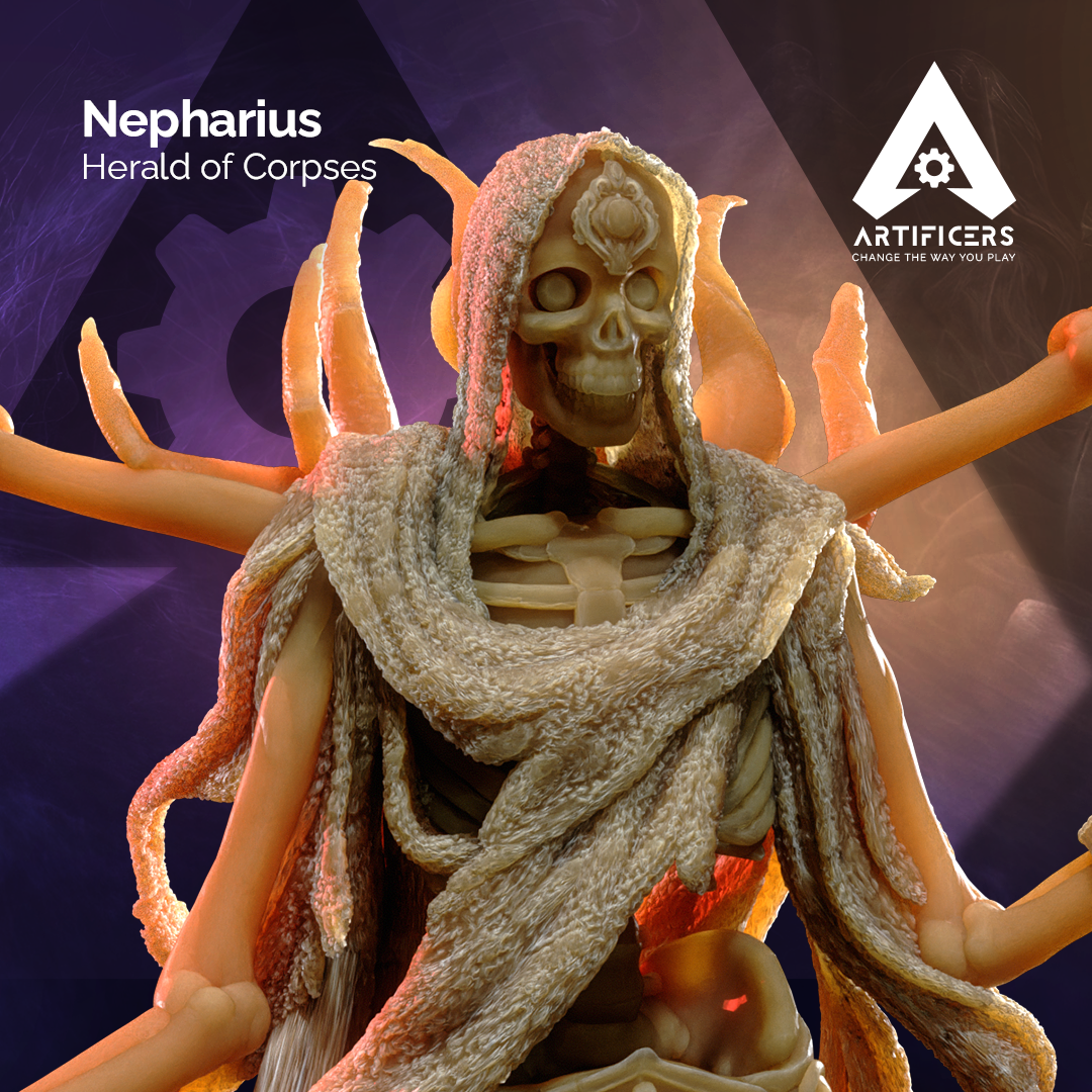 Lich by Artificers_Mini, is a proxy for Heretic Priest, in Heretic Legion.