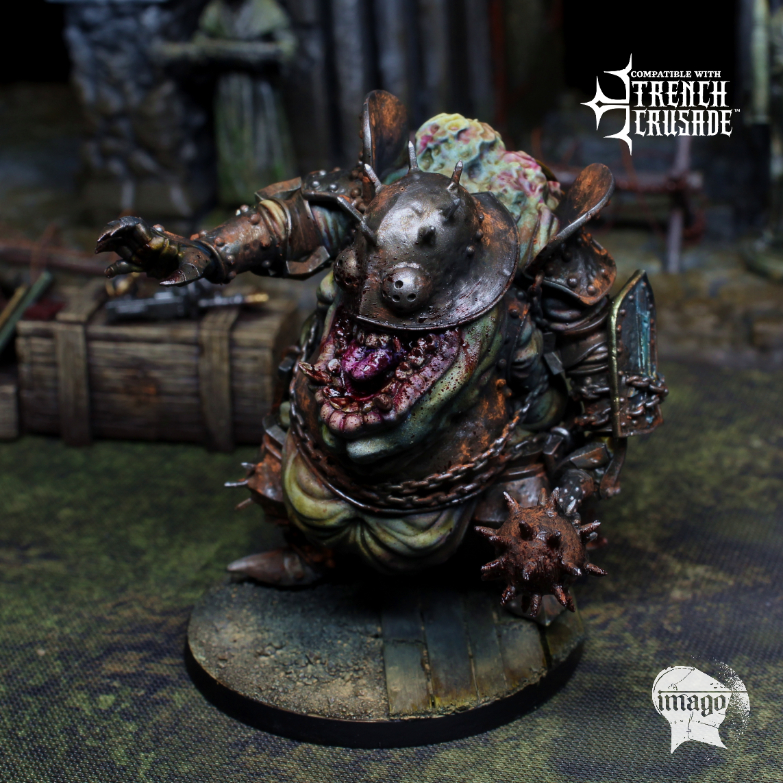 Gourmand Mercenary - 3 months Loyalty Reward by Imago Miniatures, is a proxy for Sin Eater, in Court of the Seven Headed Serpent, Cult of the Black Grail, Heretic Legion.